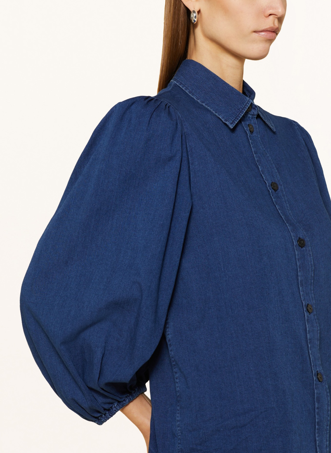 CLOSED Shirt blouse, Color: DARK BLUE (Image 4)