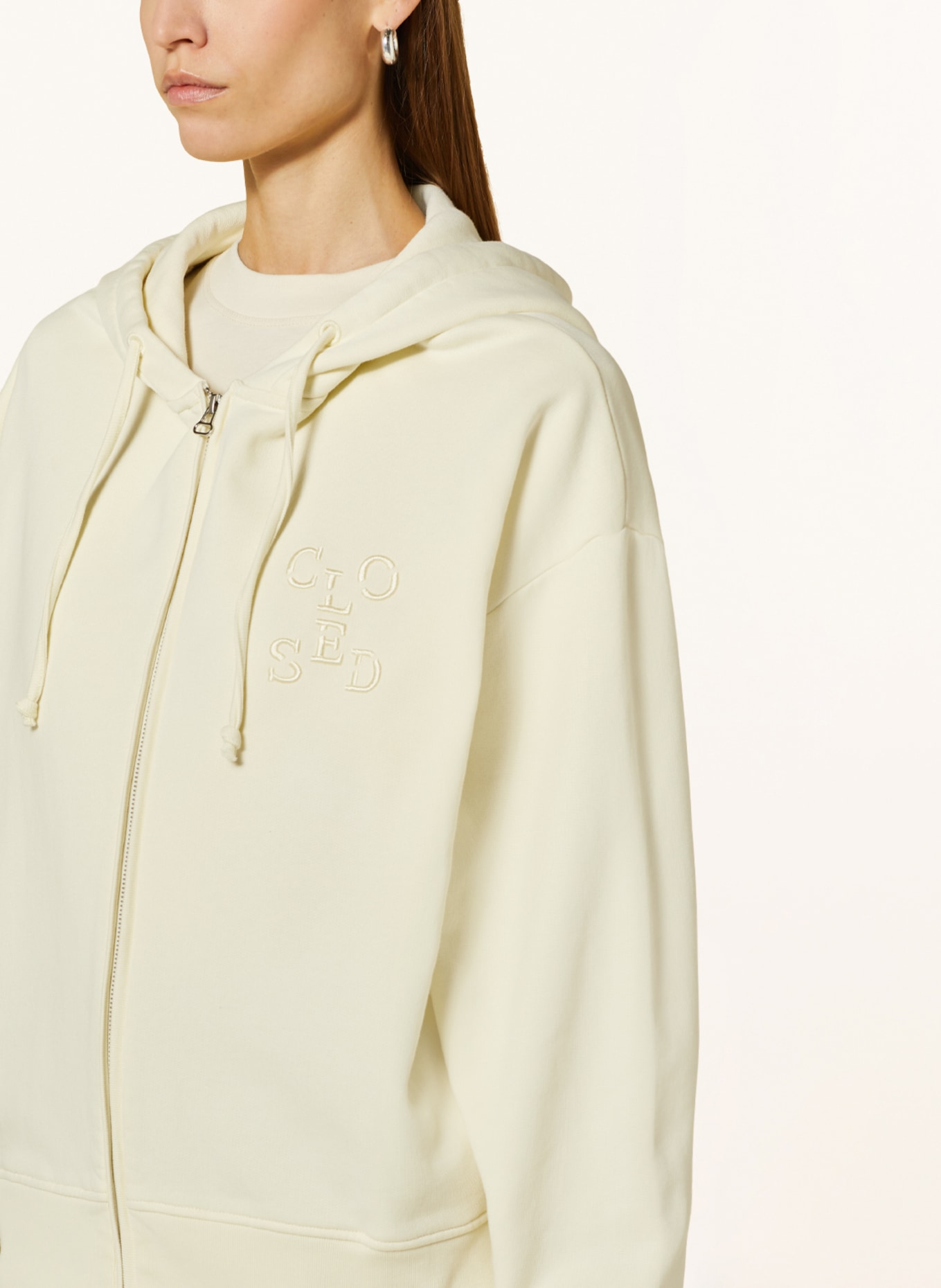 CLOSED Sweat jacket, Color: LIGHT GREEN (Image 5)