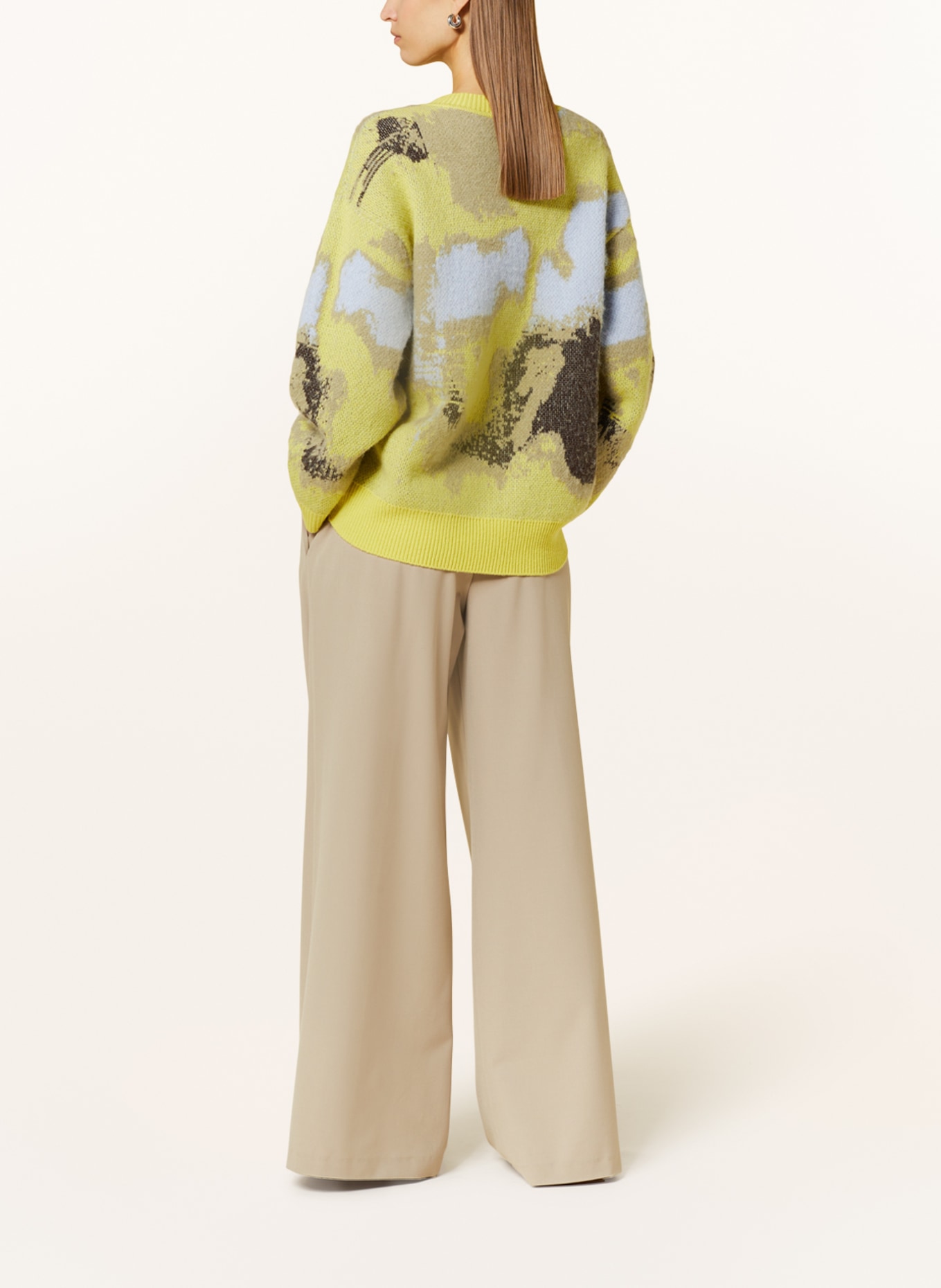 CLOSED Pullover, Farbe: GELB/ DUNKELBRAUN/ HELLBLAU (Bild 3)