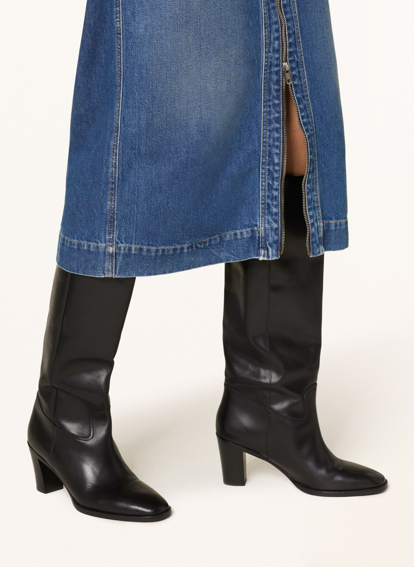 CLOSED Denim skirt, Color: MBL MID BLUE (Image 5)
