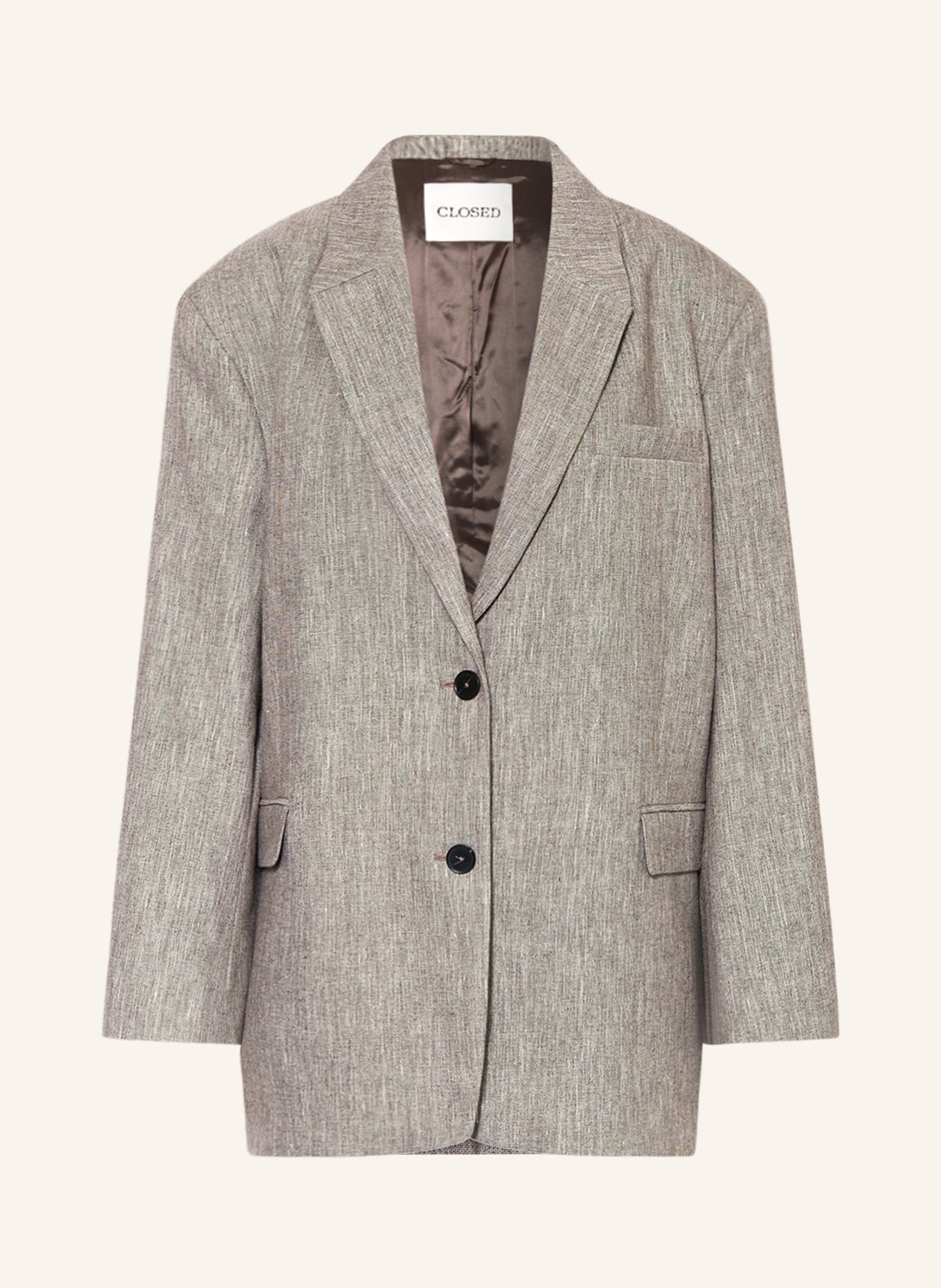 CLOSED Oversized blazer, Color: LIGHT BROWN (Image 1)