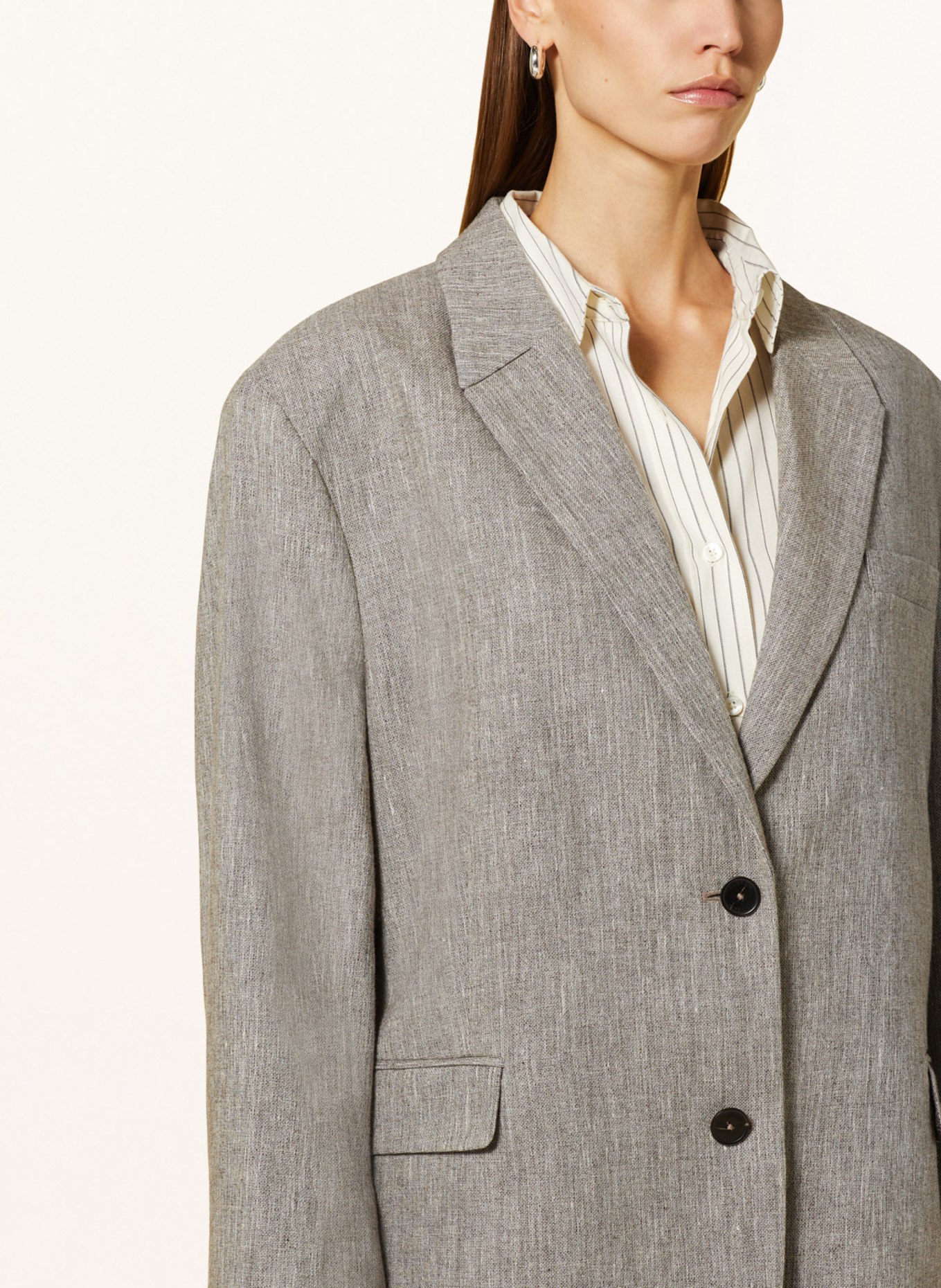 CLOSED Oversized blazer, Color: LIGHT BROWN (Image 4)