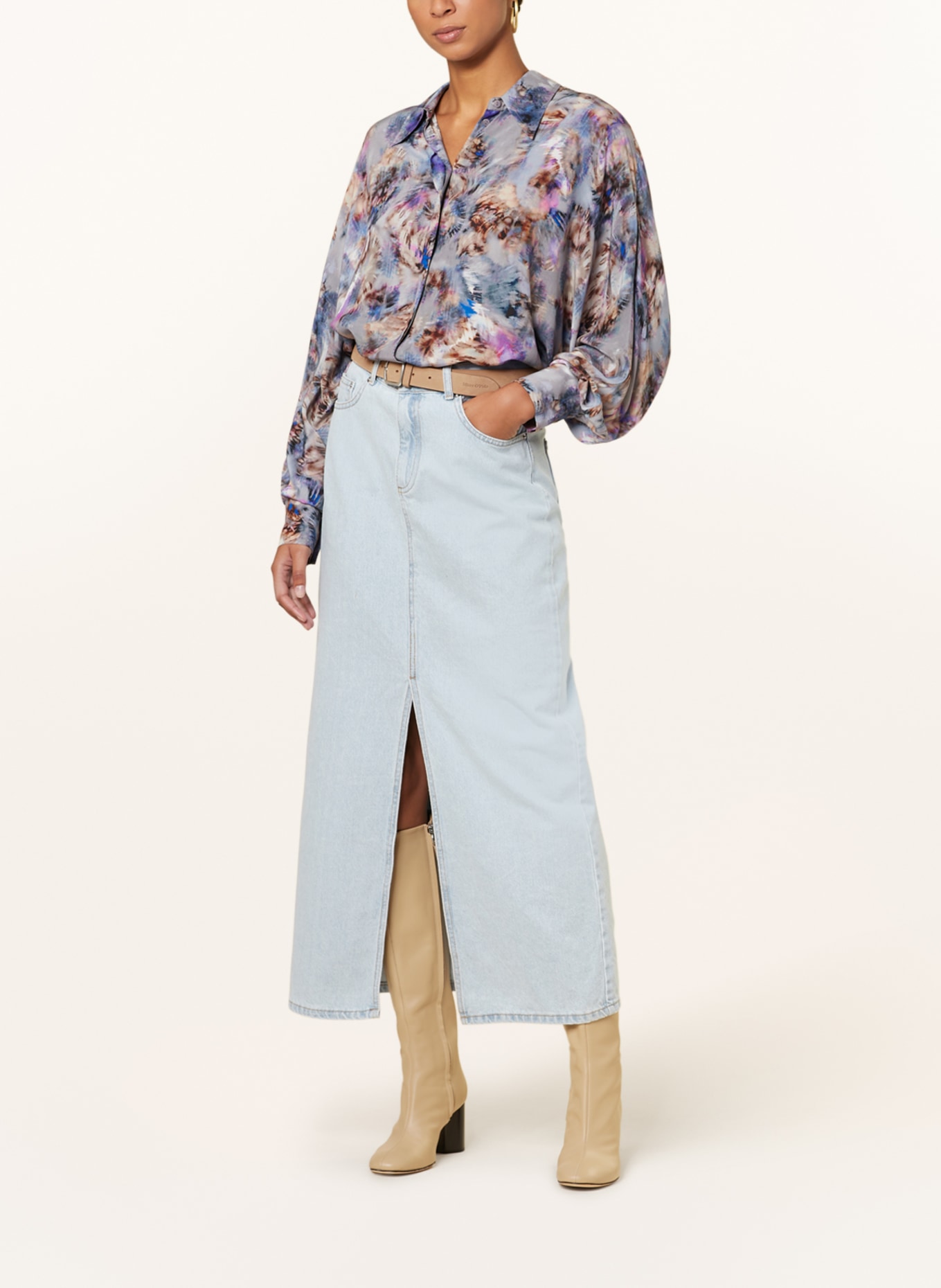 NEO NOIR Denim skirt FRANKIE, Color: 145 Light Blue (Image 2)