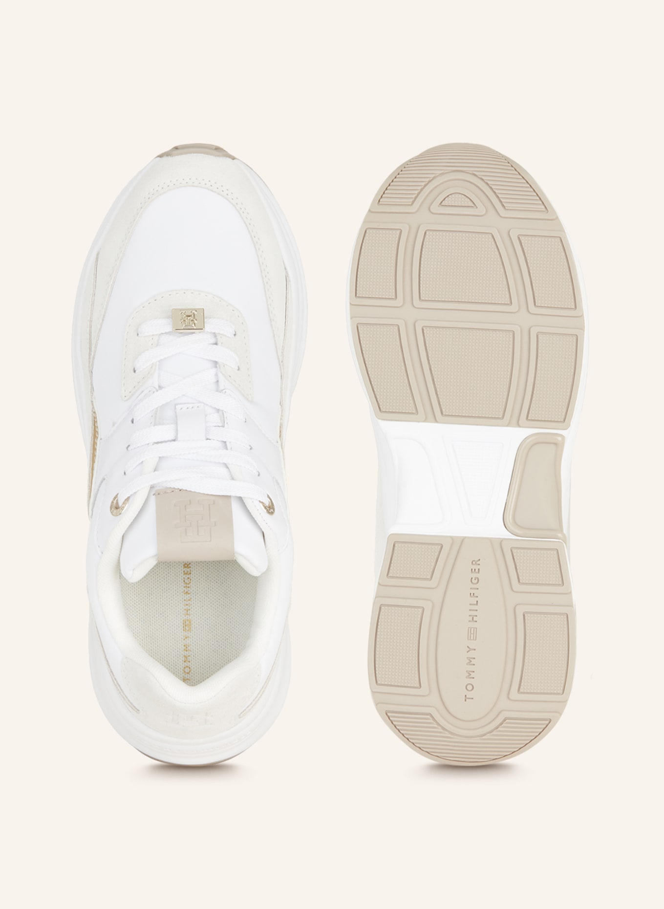 TOMMY HILFIGER Sneakers, Color: WHITE/ BEIGE (Image 5)