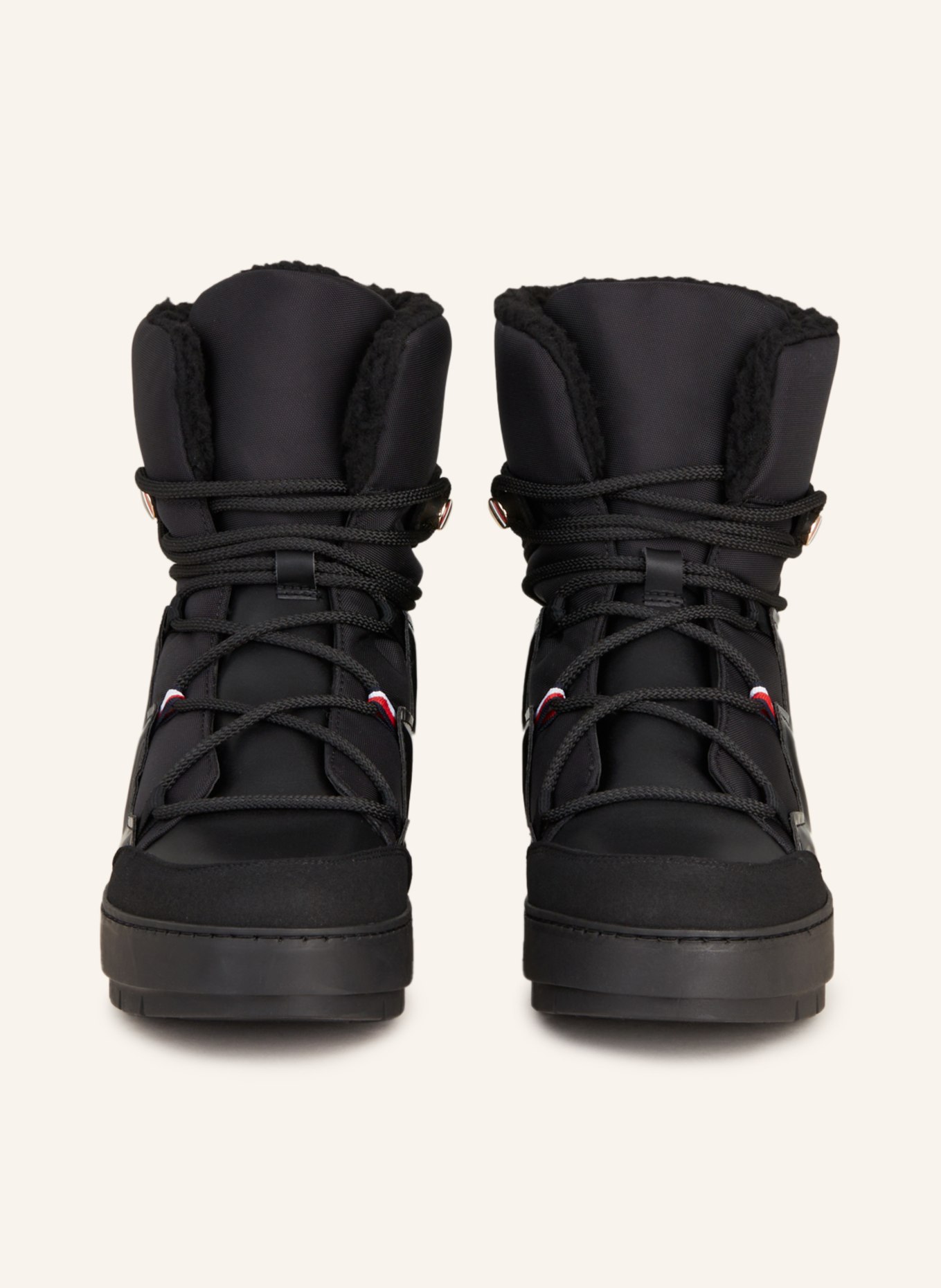 TOMMY HILFIGER boots black Lace-up in