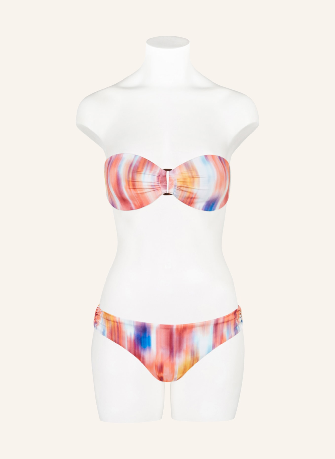 VILEBREQUIN Basic-Bikini-Hose LAMITIE, Farbe: HELLROT/ TÜRKIS/ DUNKELGELB (Bild 2)