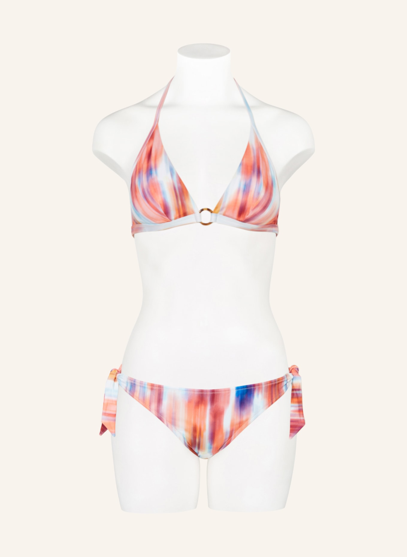 VILEBREQUIN Triangel-Bikini-Top FLECHETT, Farbe: HELLROT/ TÜRKIS/ DUNKELGELB (Bild 2)