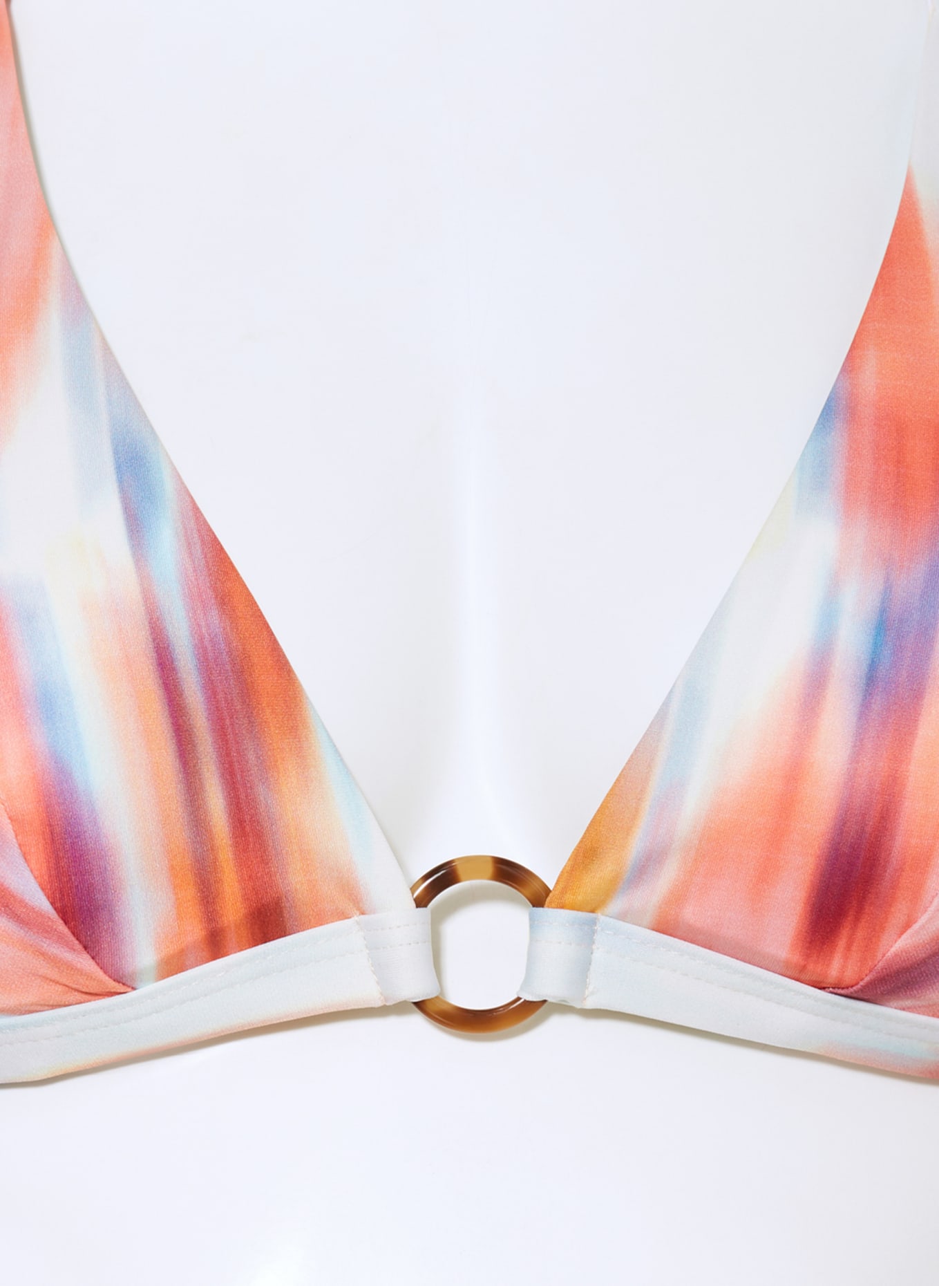 VILEBREQUIN Triangle bikini top FLECHETT, Color: LIGHT RED/ TURQUOISE/ DARK YELLOW (Image 4)