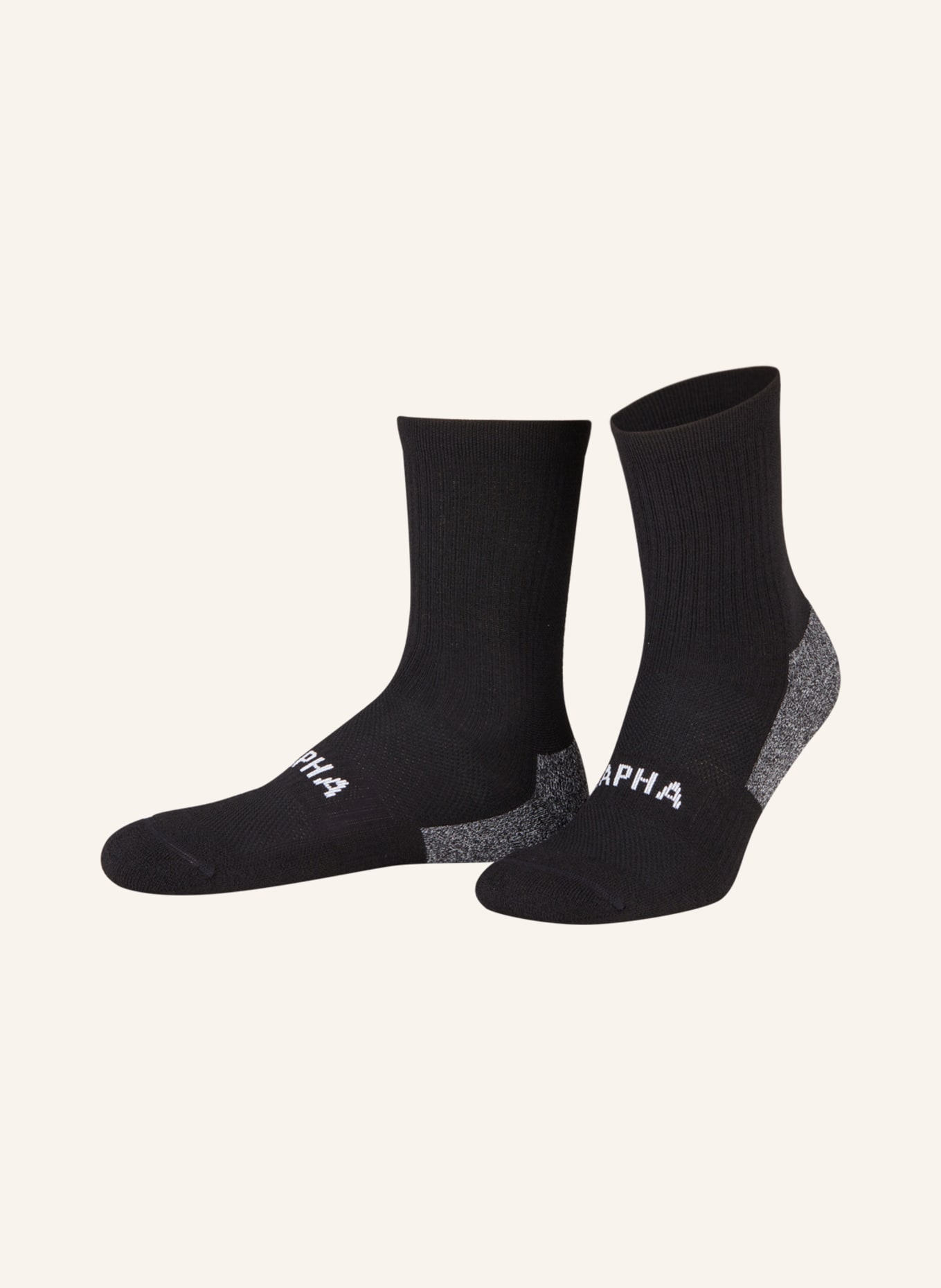 Rapha Men's Pro Team Winter Socks in Black/White Rapha