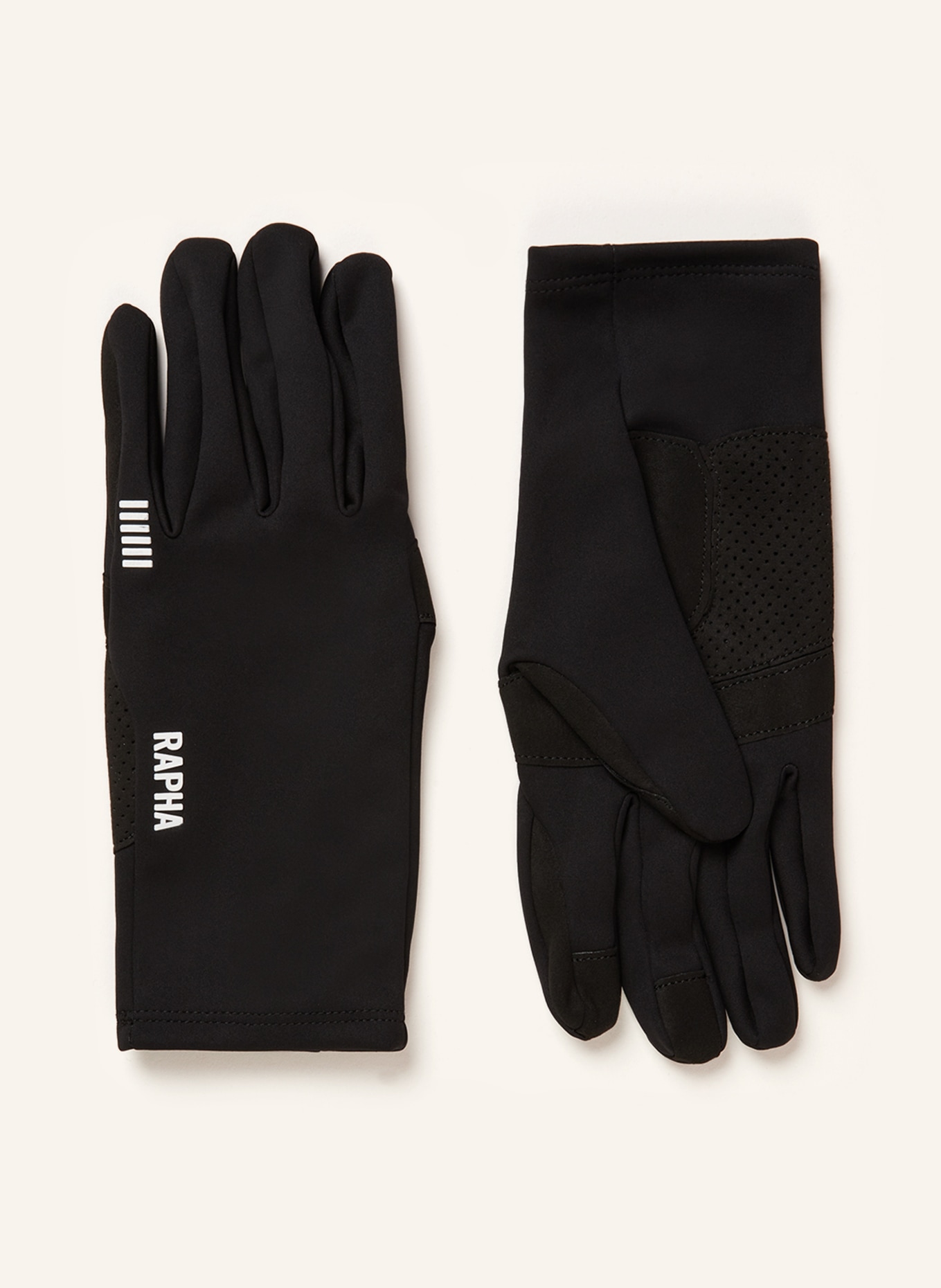 Rapha Cycling gloves PRO TEAM with touchscreen function, Color: BLACK (Image 1)