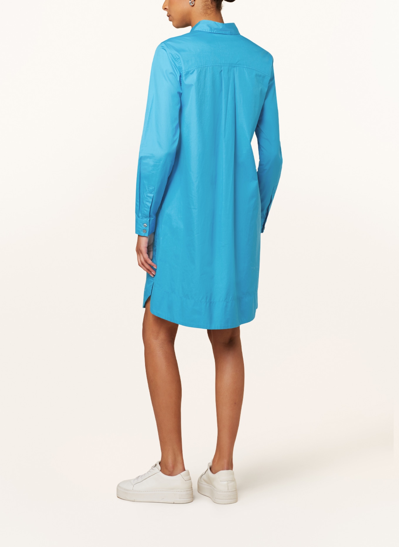 0039 ITALY Shirt dress GRACIA NEW made of linen, Color: TURQUOISE (Image 3)