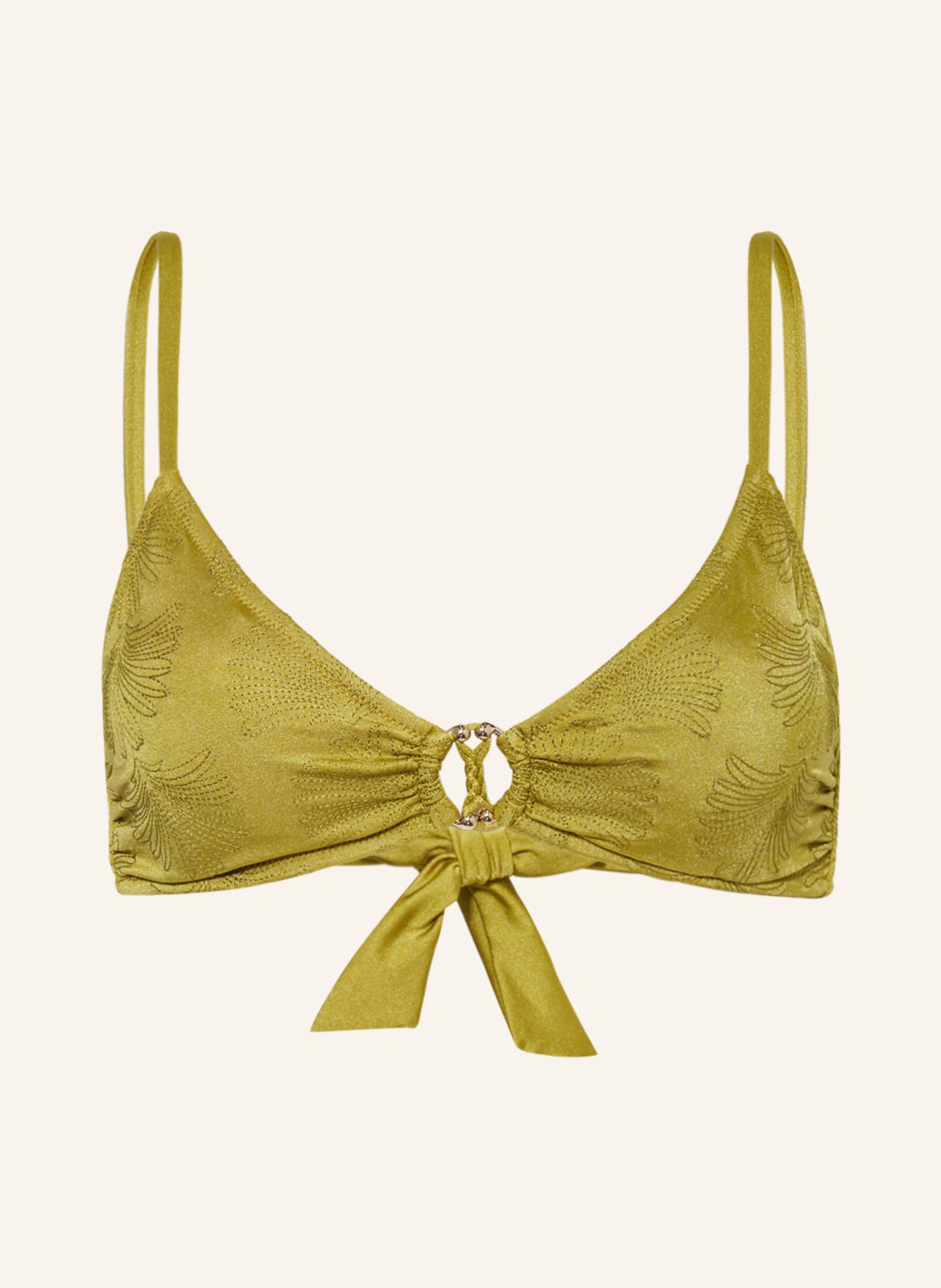 watercult Triangel-Bikini-Top SATIN CRAFT, Farbe: HELLGRÜN (Bild 1)