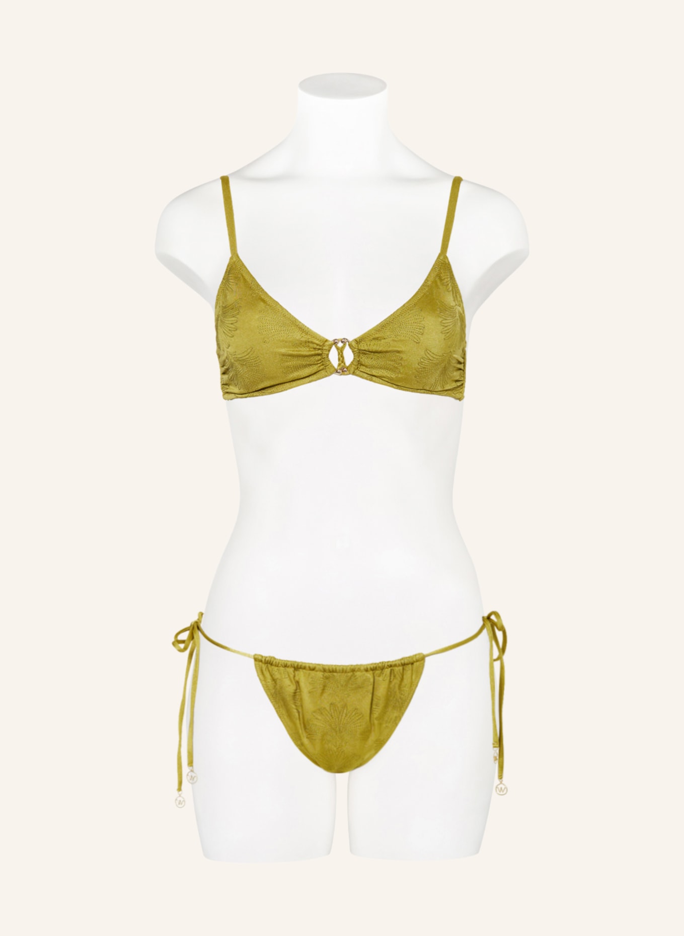 watercult Triangel-Bikini-Top SATIN CRAFT, Farbe: HELLGRÜN (Bild 2)