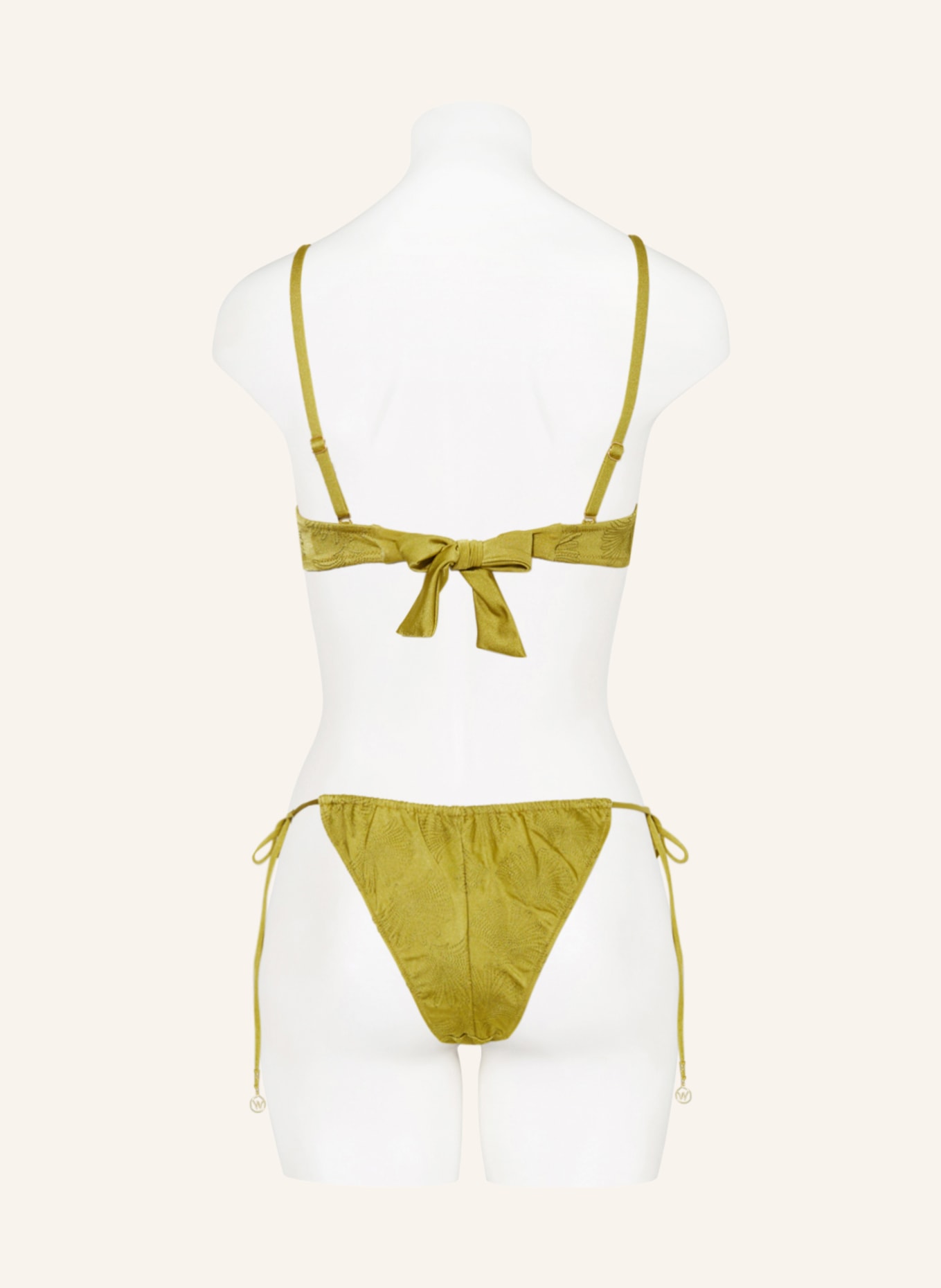 watercult Triangel-Bikini-Top SATIN CRAFT, Farbe: HELLGRÜN (Bild 3)