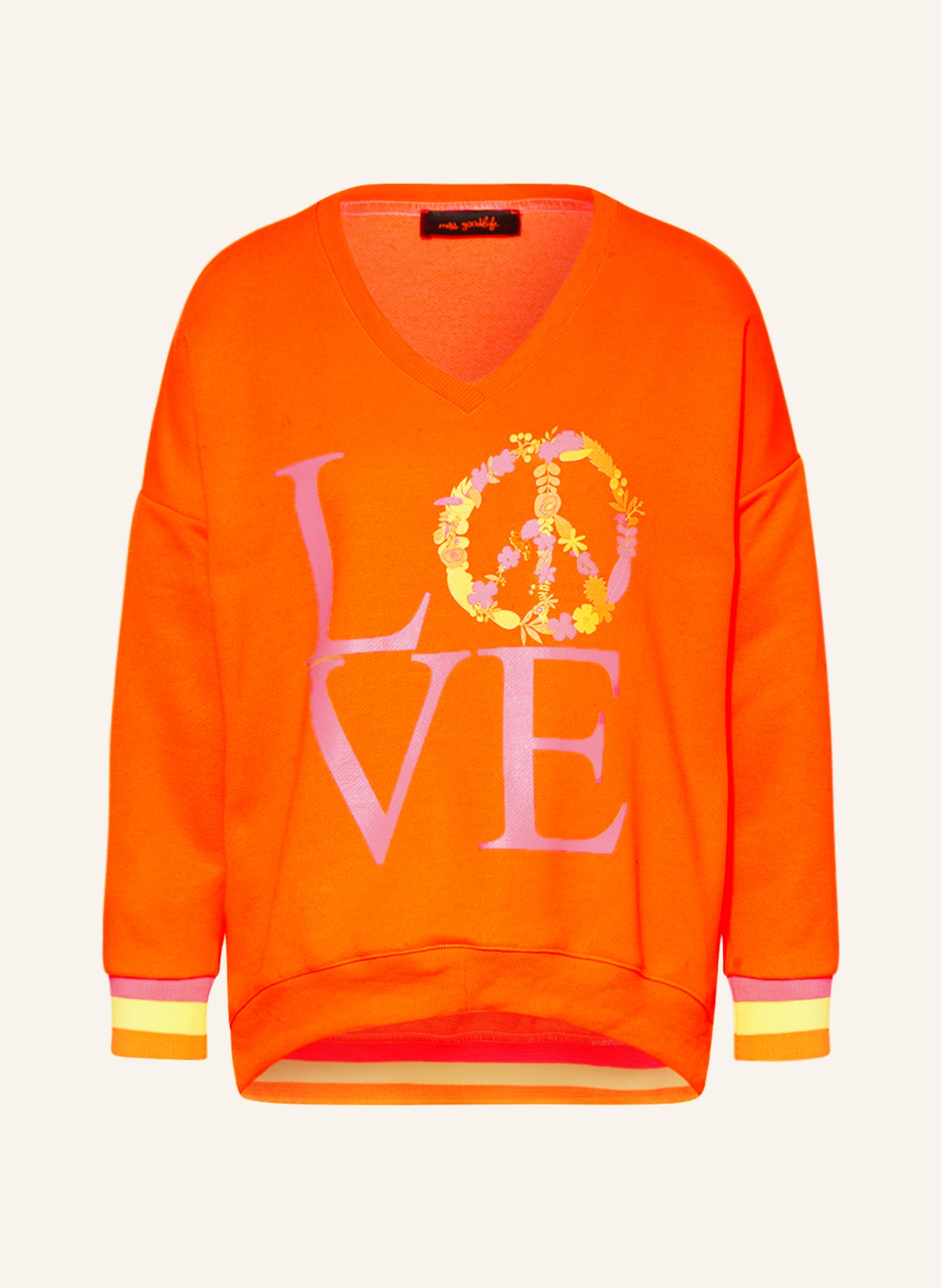 miss goodlife Sweatshirt, Color: NEON ORANGE (Image 1)