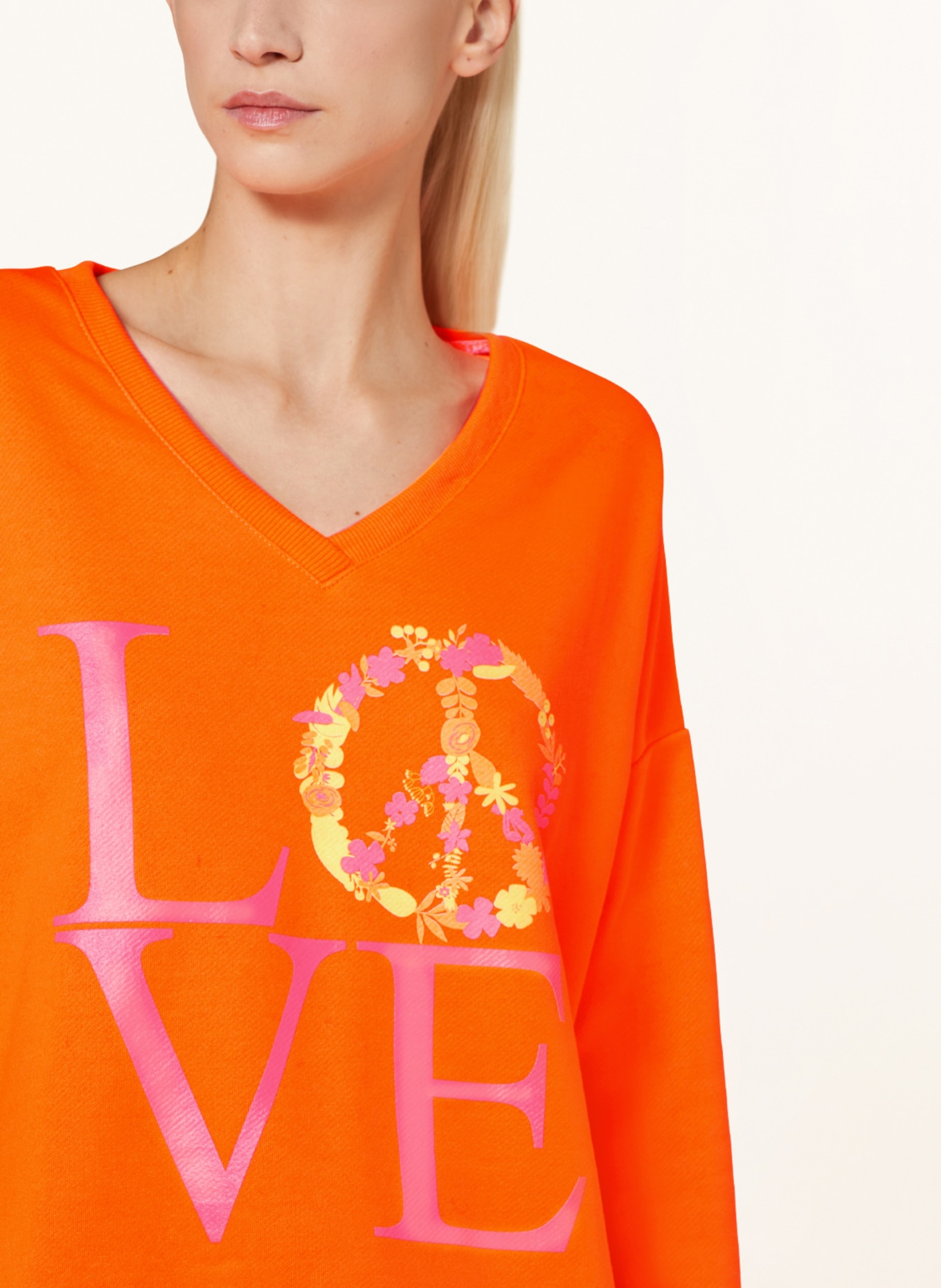 miss goodlife Sweatshirt, Color: NEON ORANGE (Image 4)