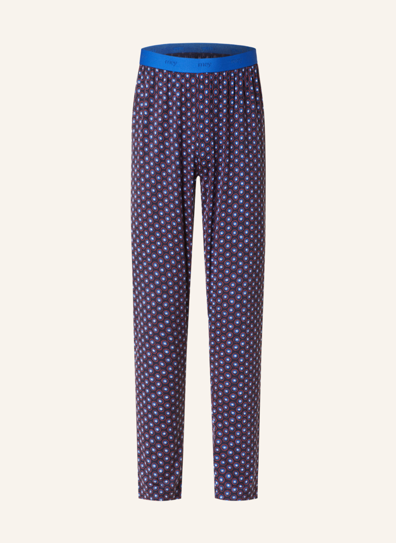 mey Pajama pants ELEMENTS series, Color: DARK BLUE/ BLUE/ RED (Image 1)