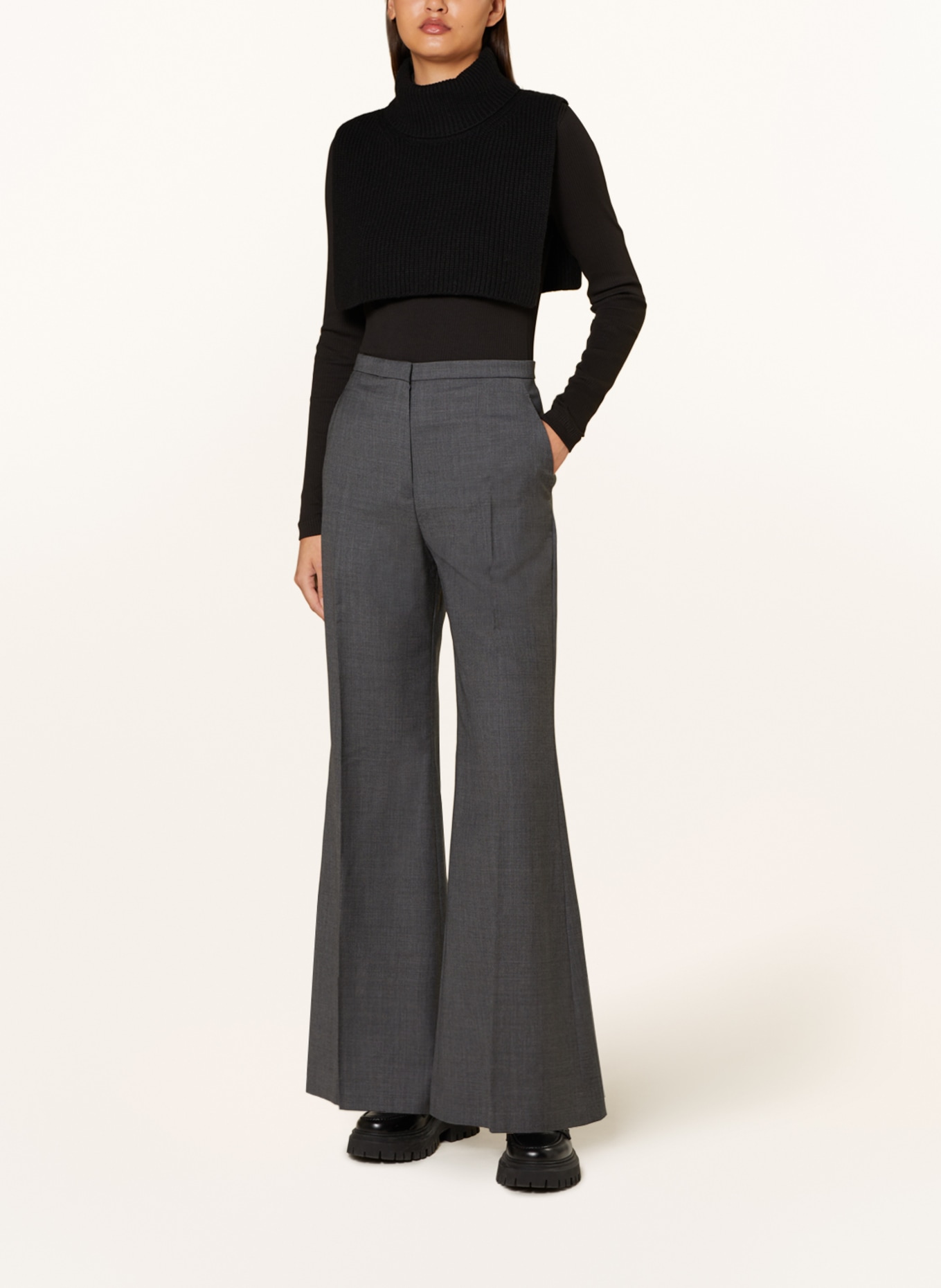 COS Wide leg trousers, Color: GRAY (Image 2)