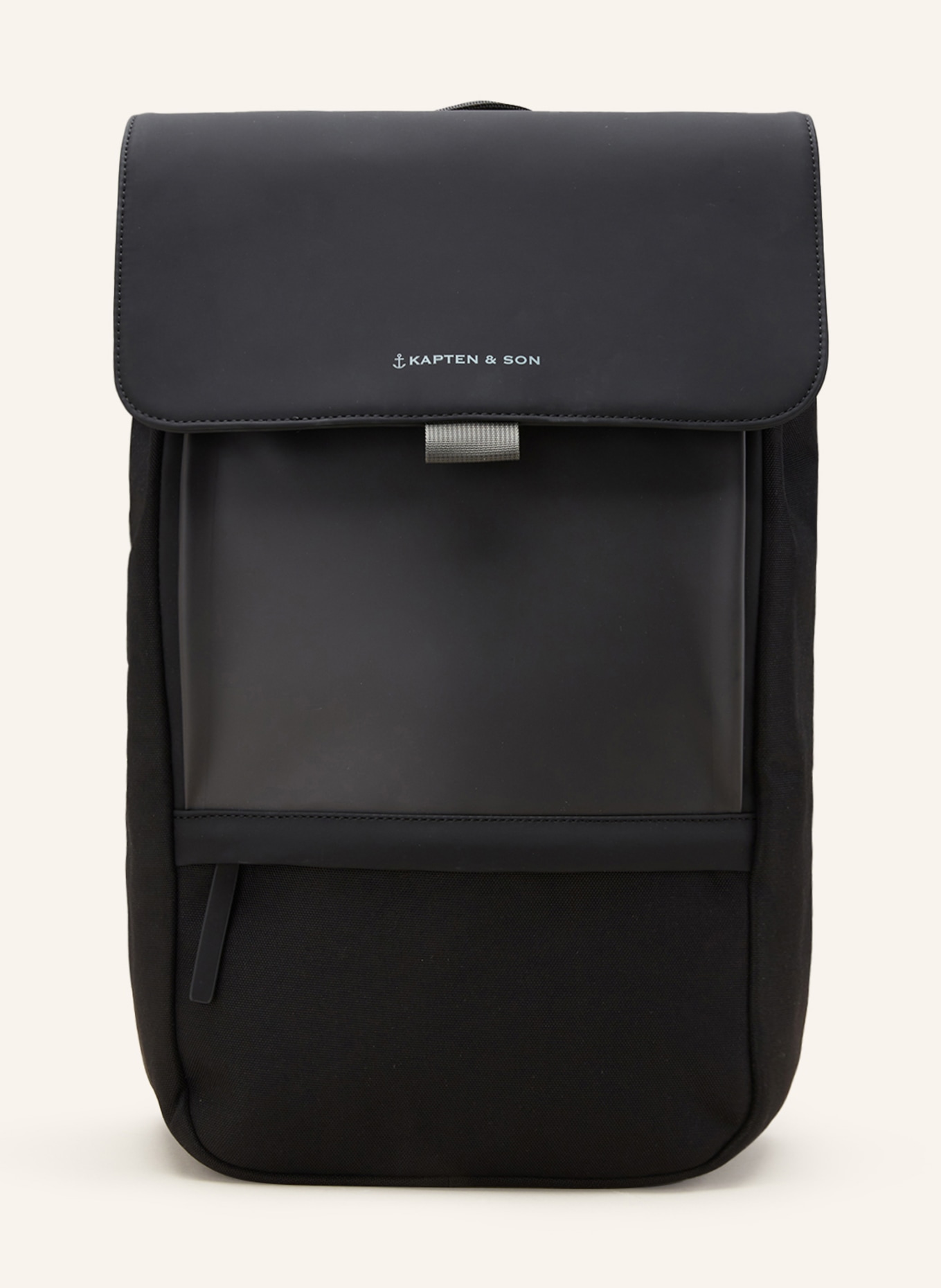 KAPTEN & SON Backpack GOTEBORG 16 l with laptop compartment, Color: BLACK/ GRAY (Image 1)