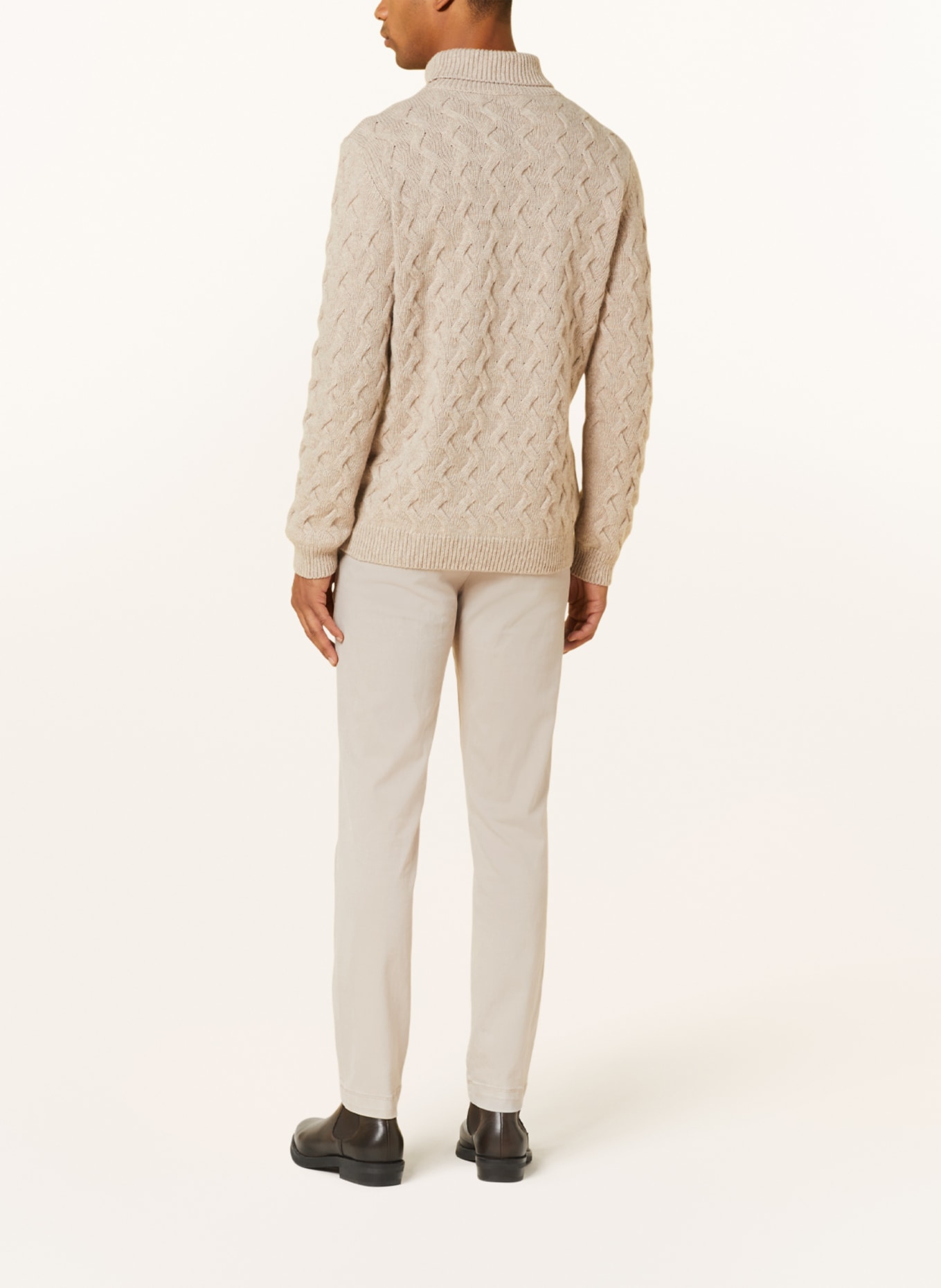 SAND COPENHAGEN Chino DILAN Modern Fit, Farbe: CREME (Bild 3)