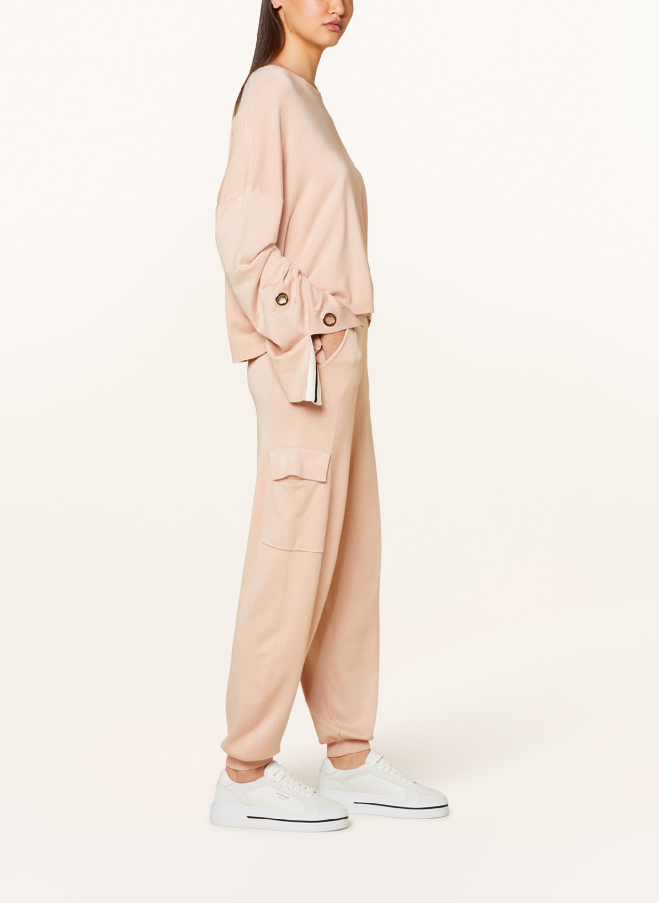 LIU JO Knit trousers, Color: PINK (Image 4)