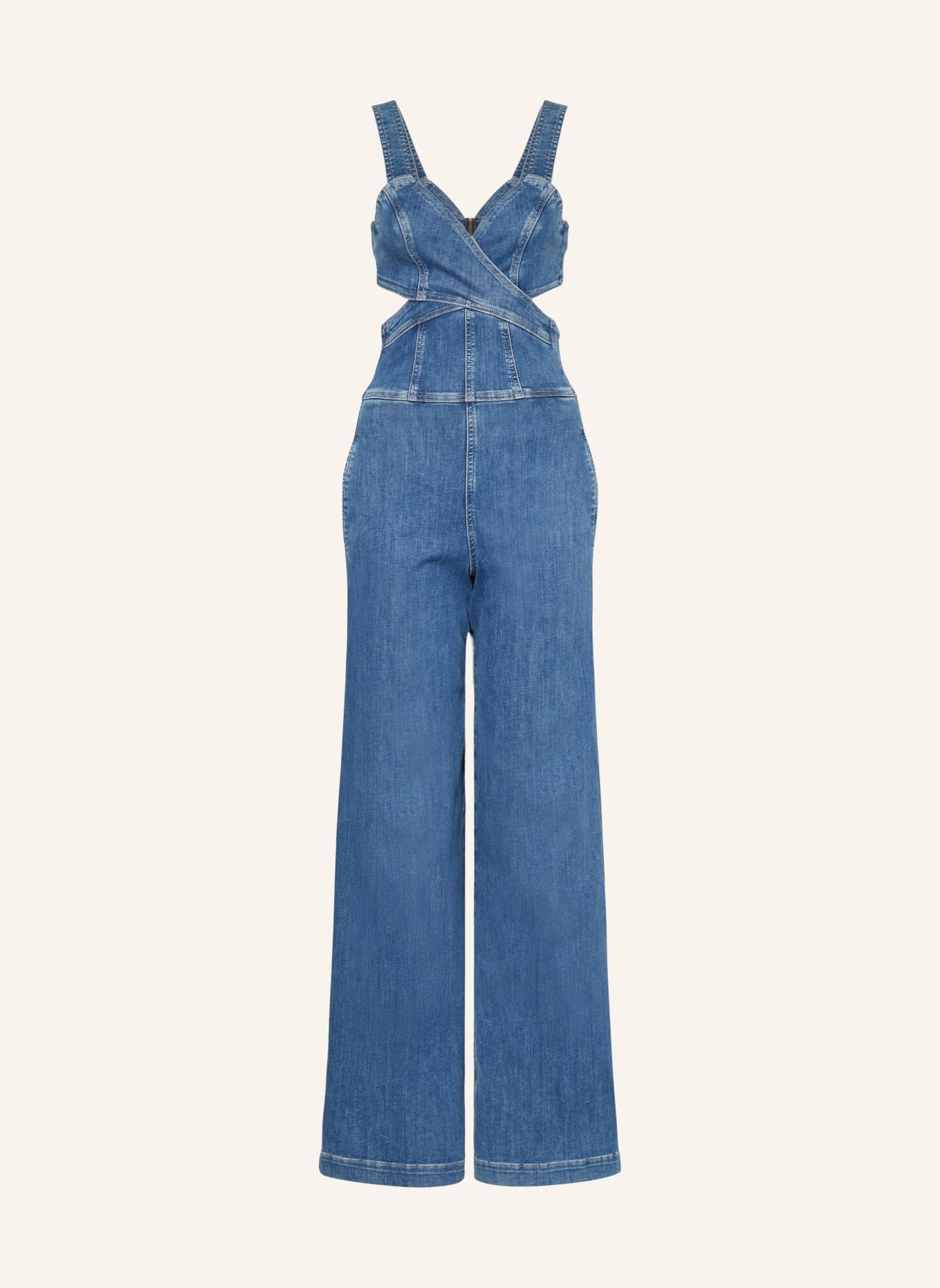 LIU JO Jeans-Jumpsuit mit Cut-outs, Farbe: 78564 Den.Blue princess el (Bild 1)