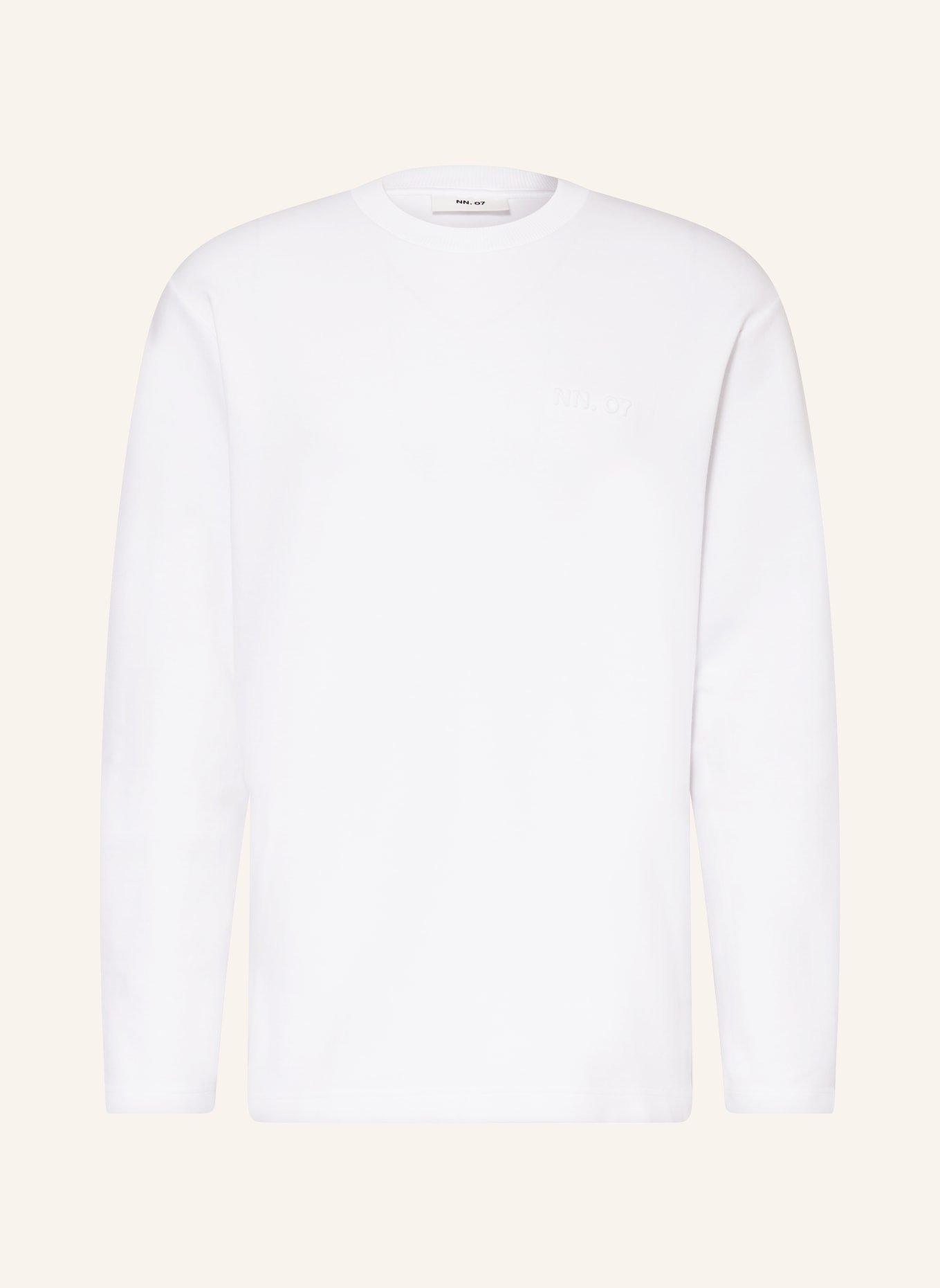 NN.07 Long sleeve shirt NAT, Color: WHITE (Image 1)