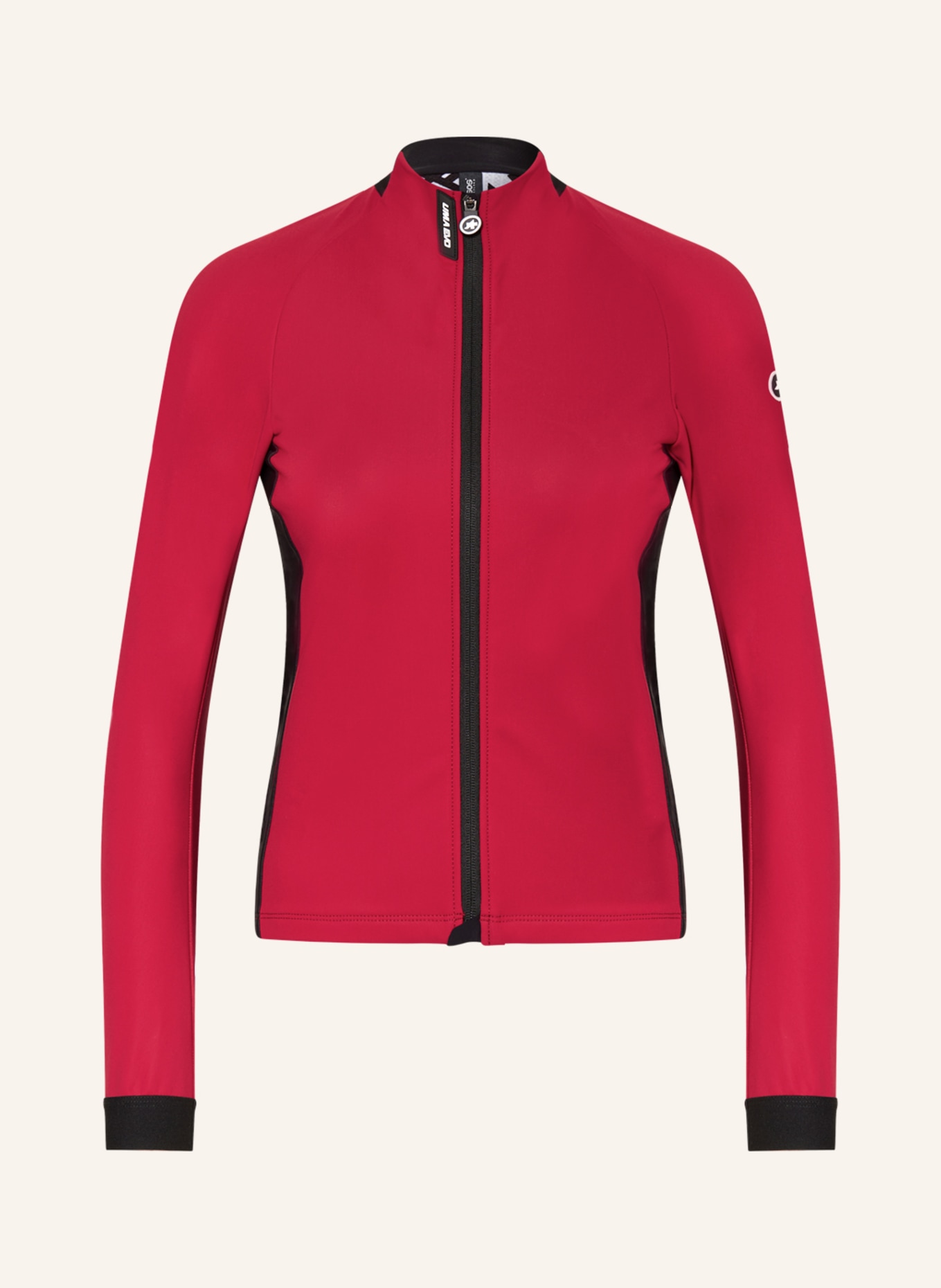 ASSOS Thermal cycling jacket UMA GT WINTER, Color: BLACK/ DARK RED (Image 1)