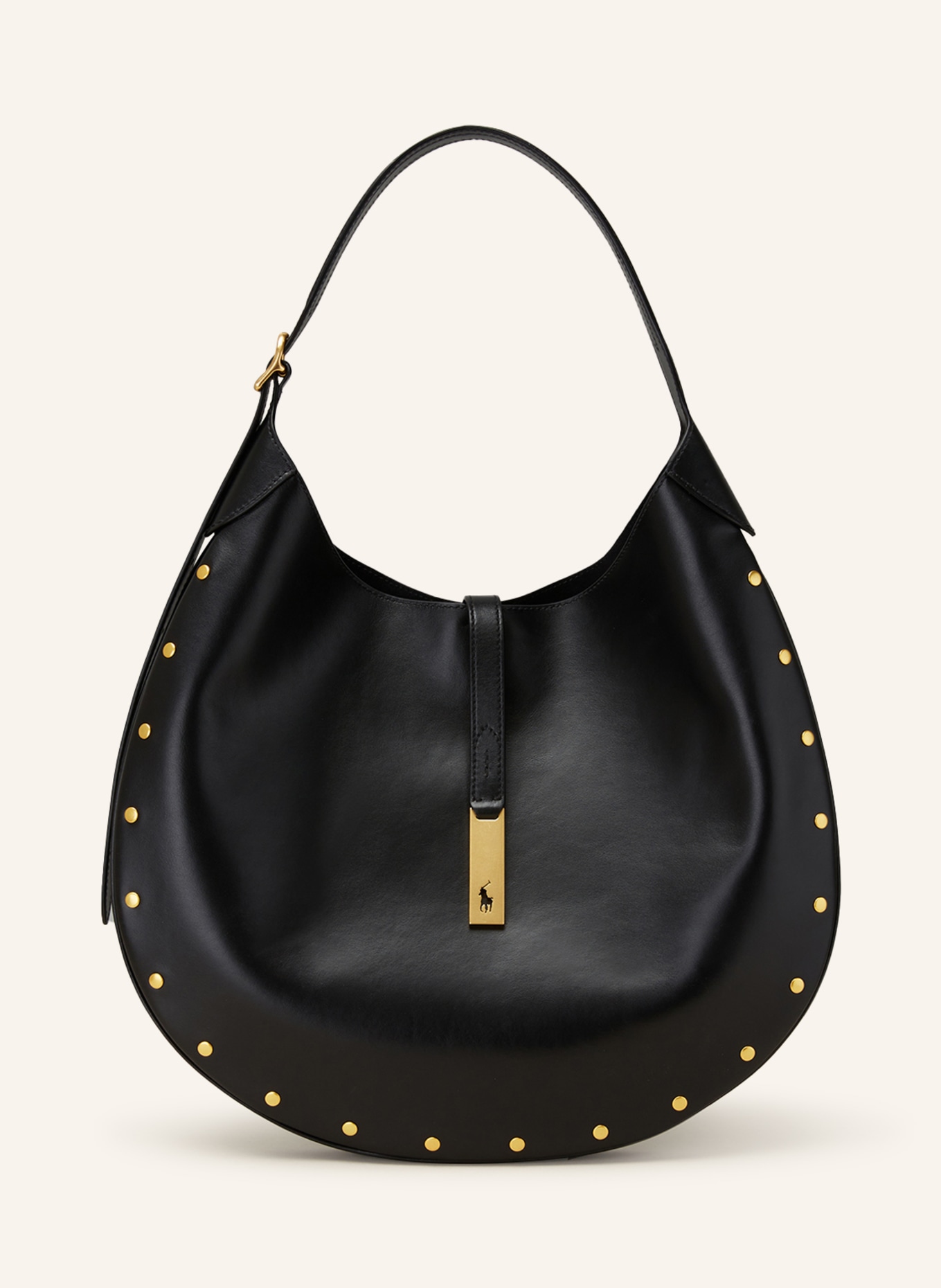 POLO RALPH LAUREN Hobo bag with pouch, Color: BLACK (Image 1)