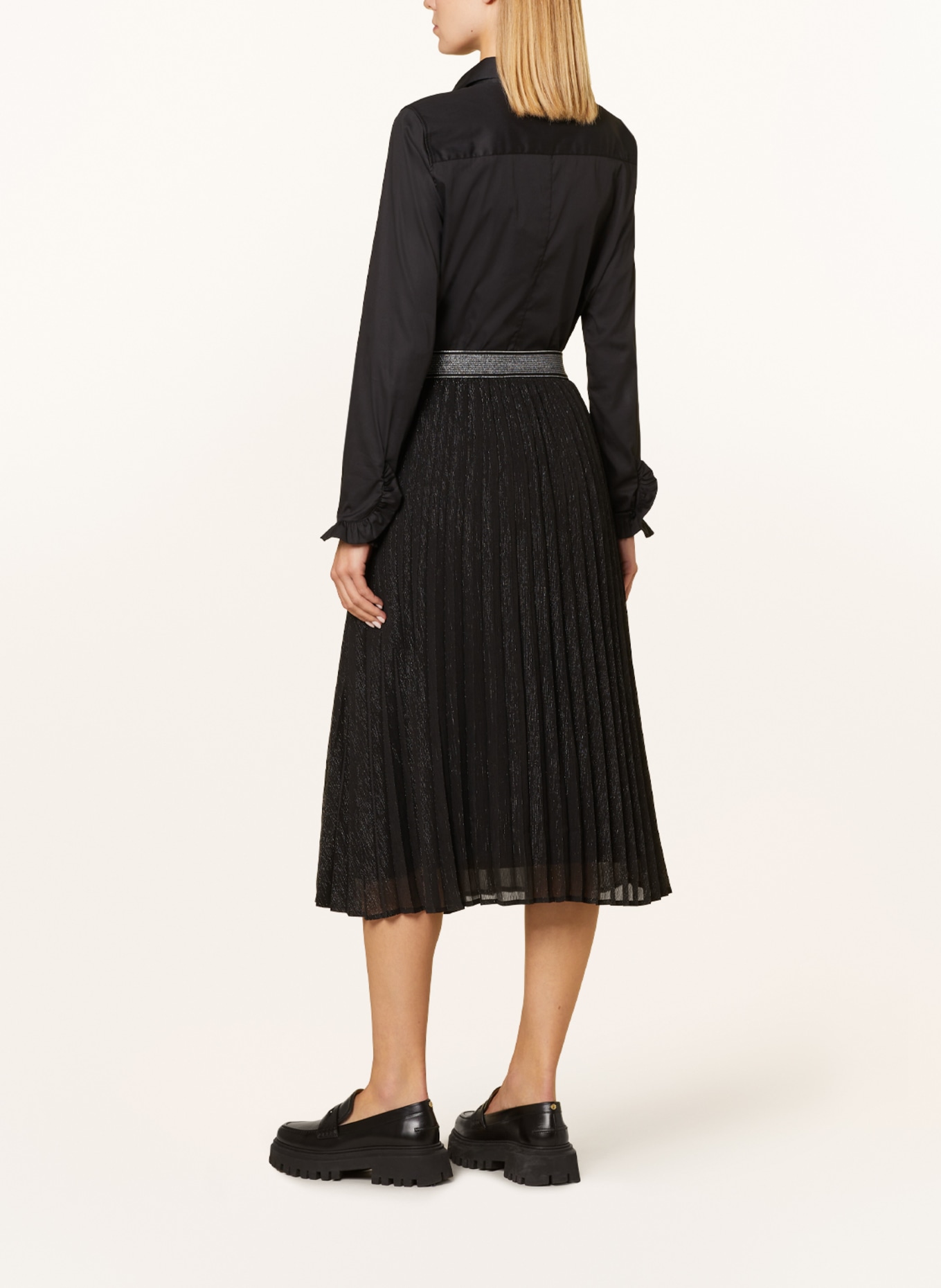 darling harbour Pleated skirt, Color: BLACK (Image 3)
