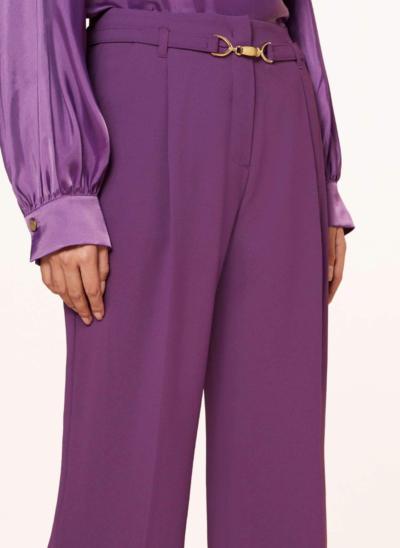 MORE & MORE Trousers, Color: DARK PURPLE (Image 5)