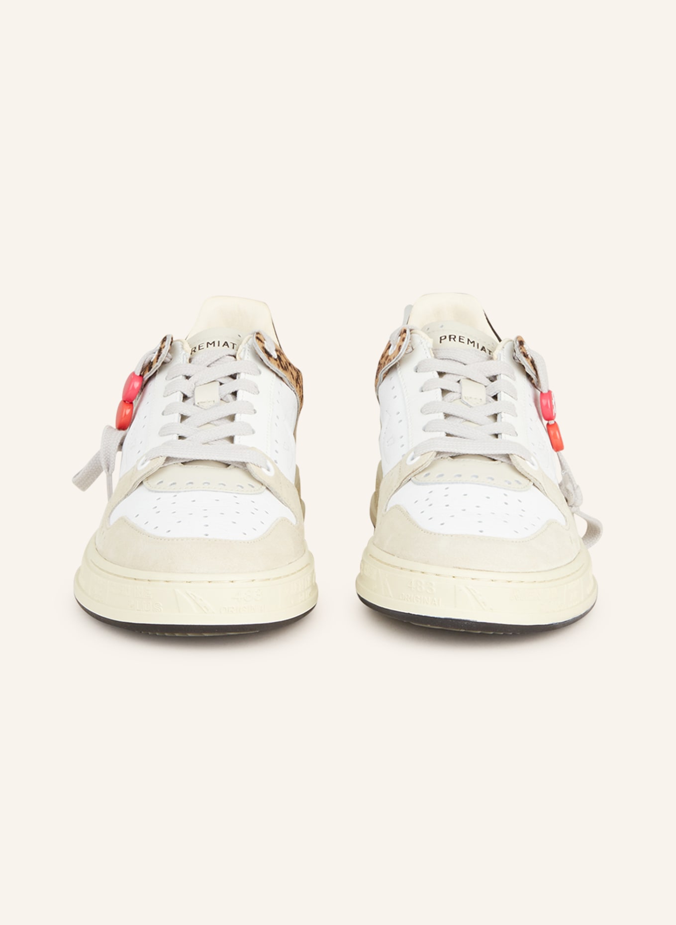 PREMIATA Sneakers QUINND VAR, Color: WHITE/ LIGHT BROWN (Image 3)