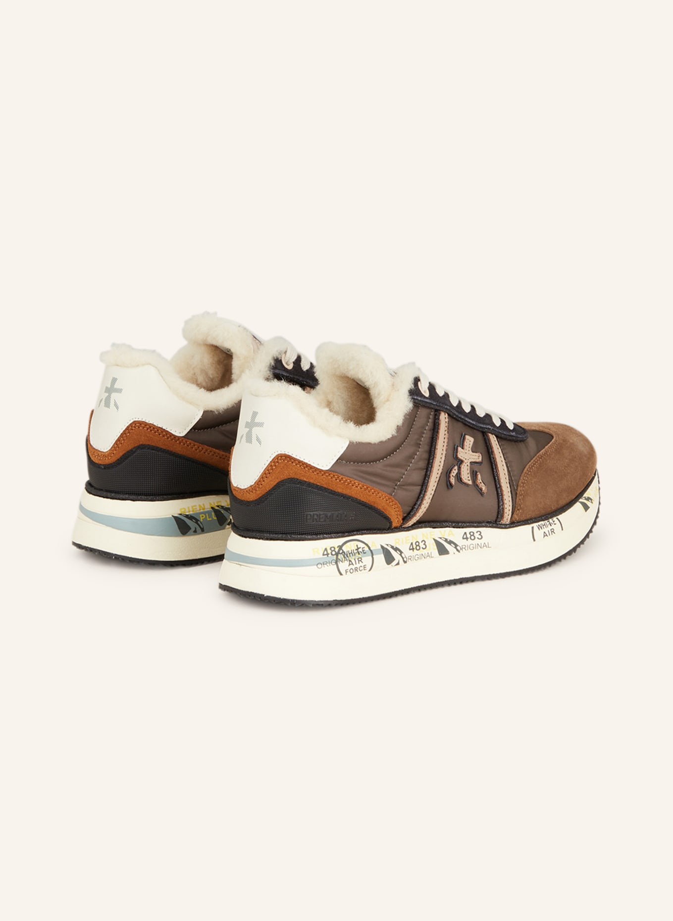 PREMIATA Sneakers CONNY VAR, Color: BROWN/ DARK BROWN (Image 2)