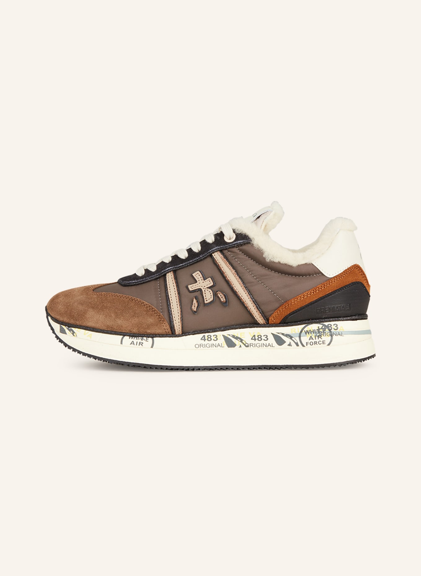 PREMIATA Sneakers CONNY VAR, Color: BROWN/ DARK BROWN (Image 4)