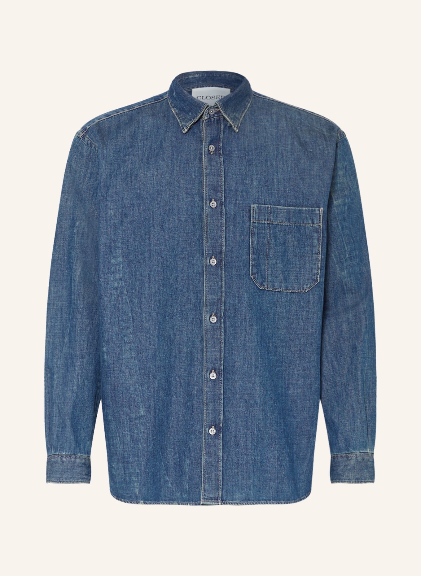 CLOSED Koszula jeansowa comfort fit, Kolor: GRANATOWY (Obrazek 1)