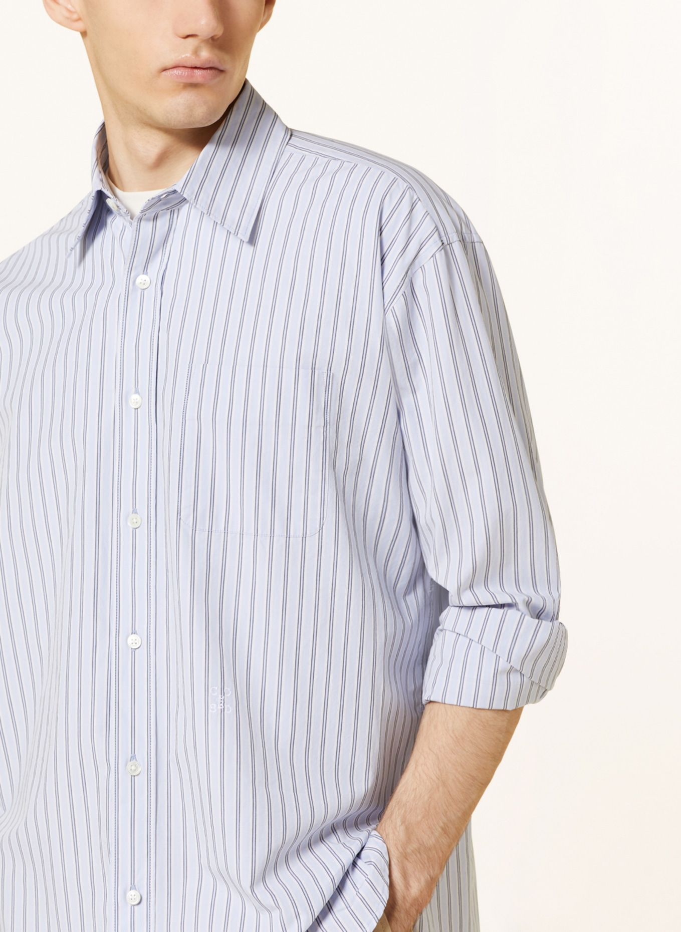 CLOSED Shirt comfort fit, Color: LIGHT BLUE/ WHITE/ DARK BLUE (Image 5)