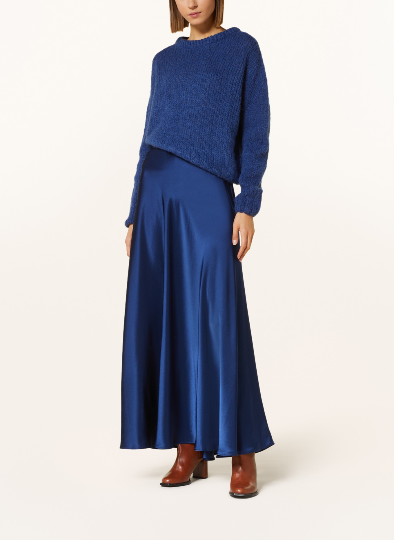 POLO RALPH LAUREN Satin skirt, Color: BLUE (Image 2)
