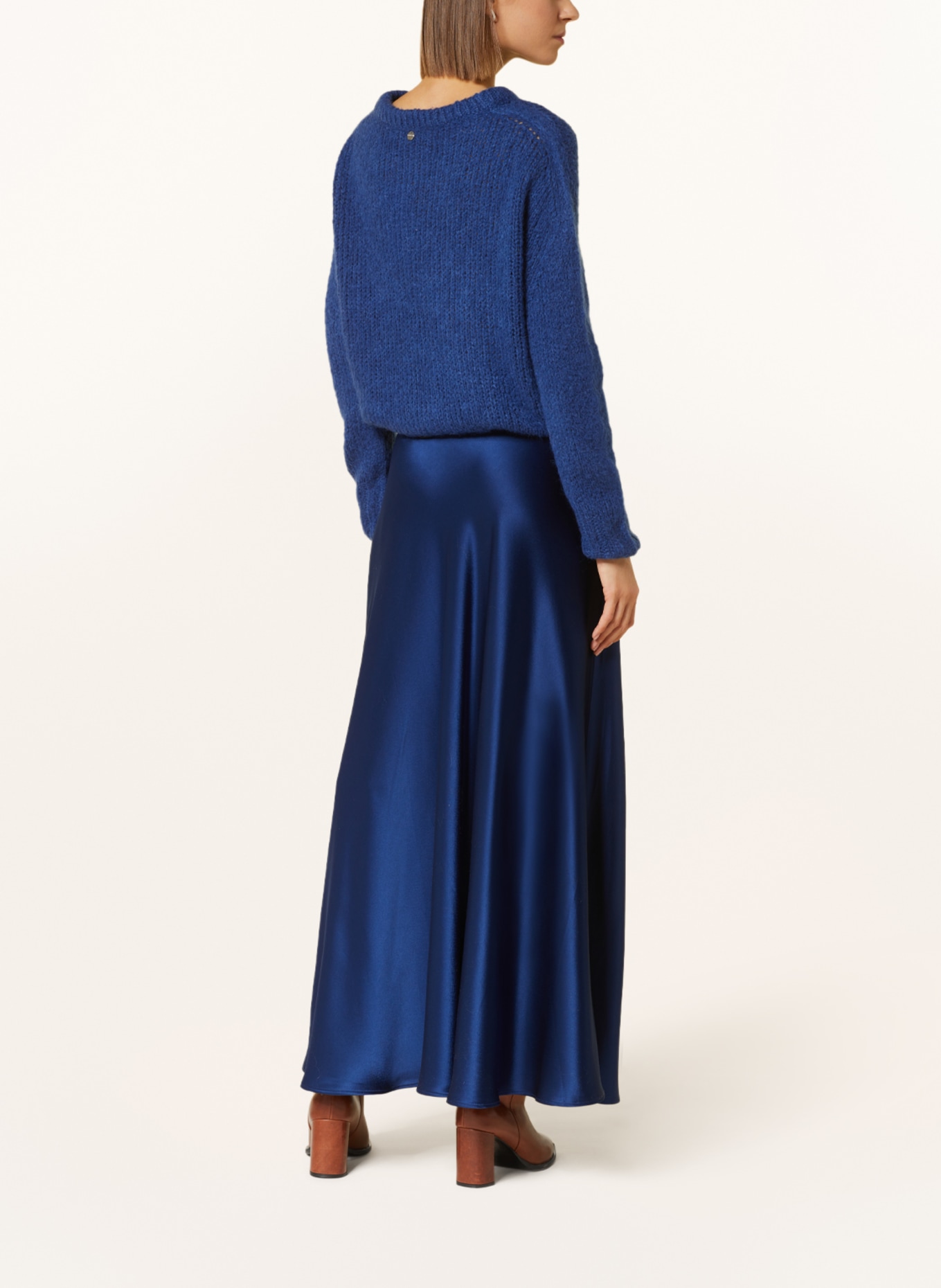 POLO RALPH LAUREN Satin skirt, Color: BLUE (Image 3)