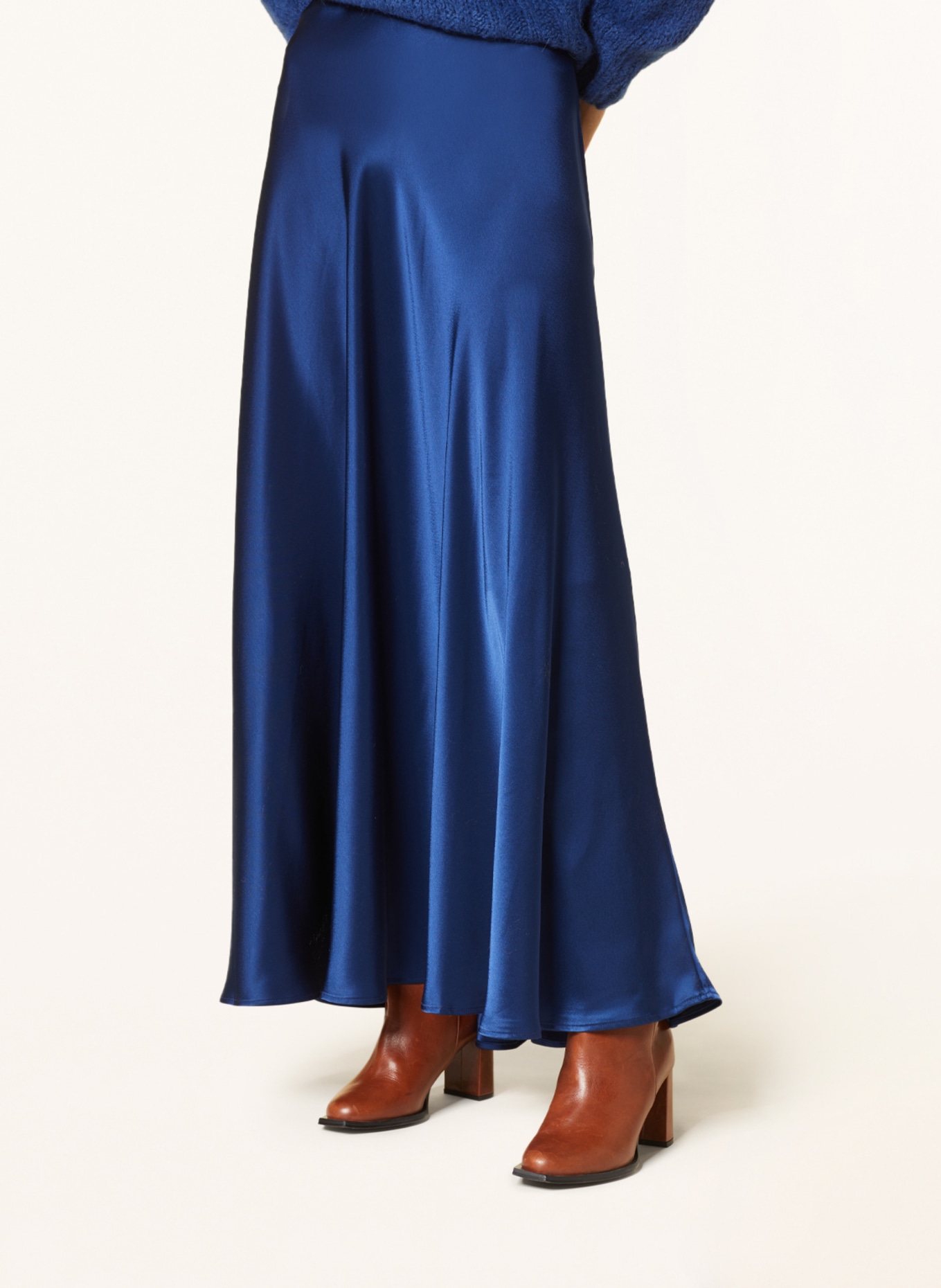POLO RALPH LAUREN Saténová sukně, Barva: MODRÁ (Obrázek 4)