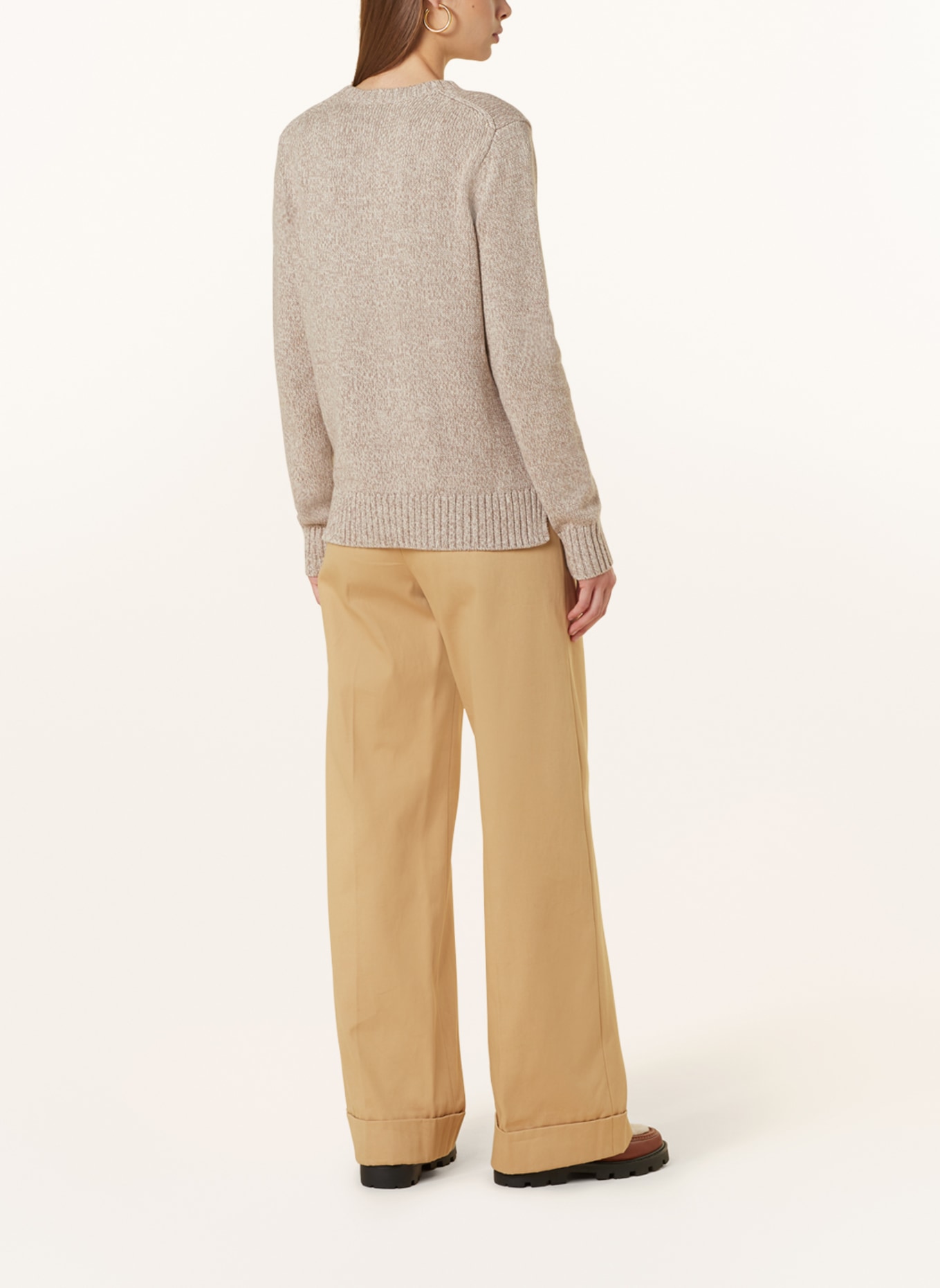 POLO RALPH LAUREN Sweater, Color: LIGHT BROWN/ BROWN/ WHITE (Image 3)