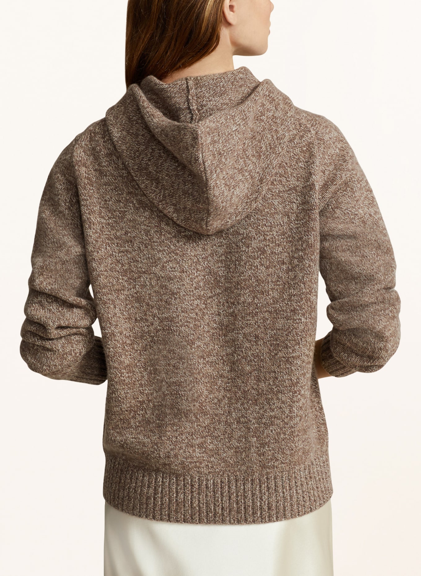 POLO RALPH LAUREN Knit hoodie, Color: BROWN/ ECRU (Image 3)