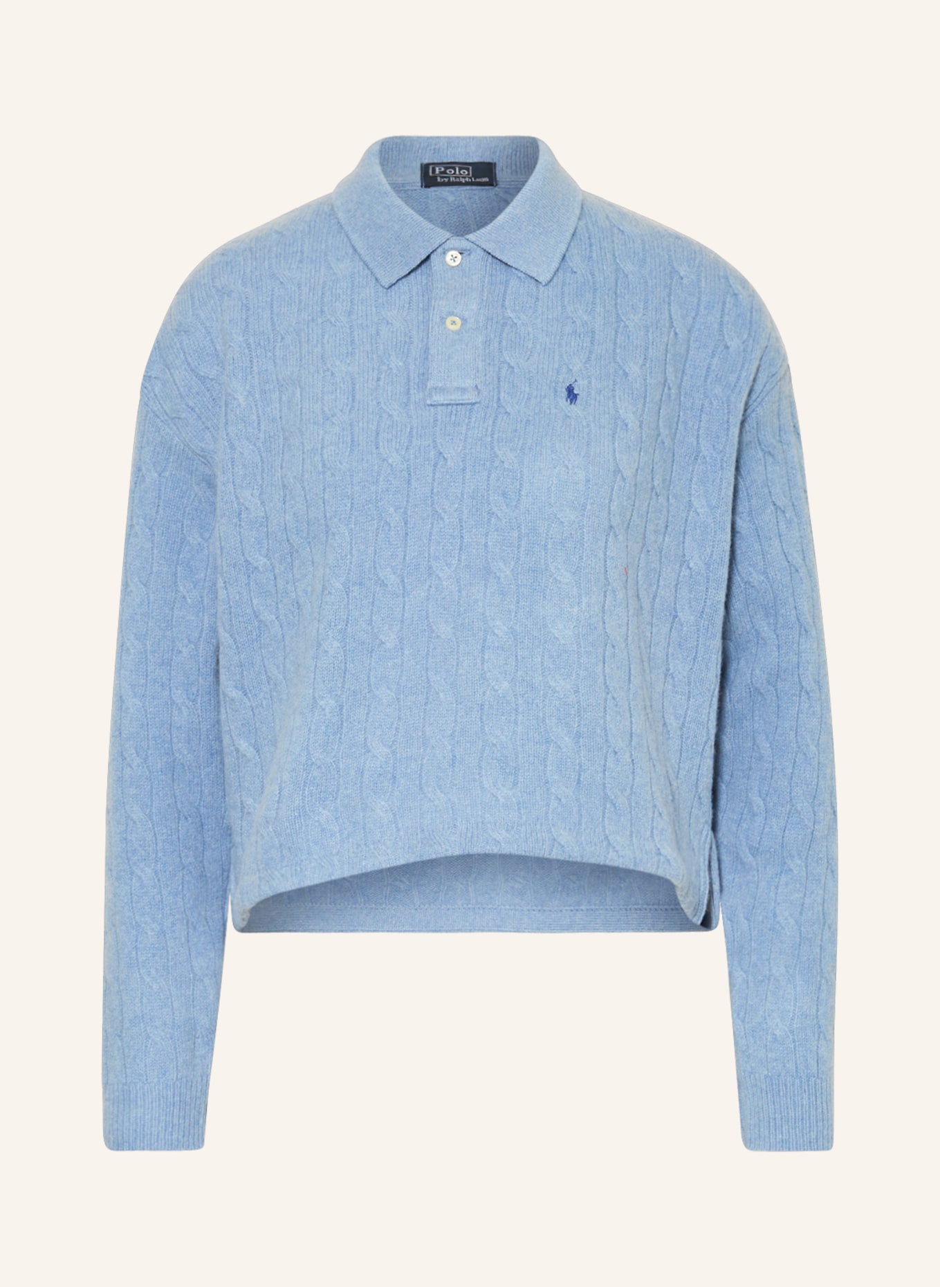 POLO RALPH LAUREN Knitted polo shirt, Color: BLUE (Image 1)