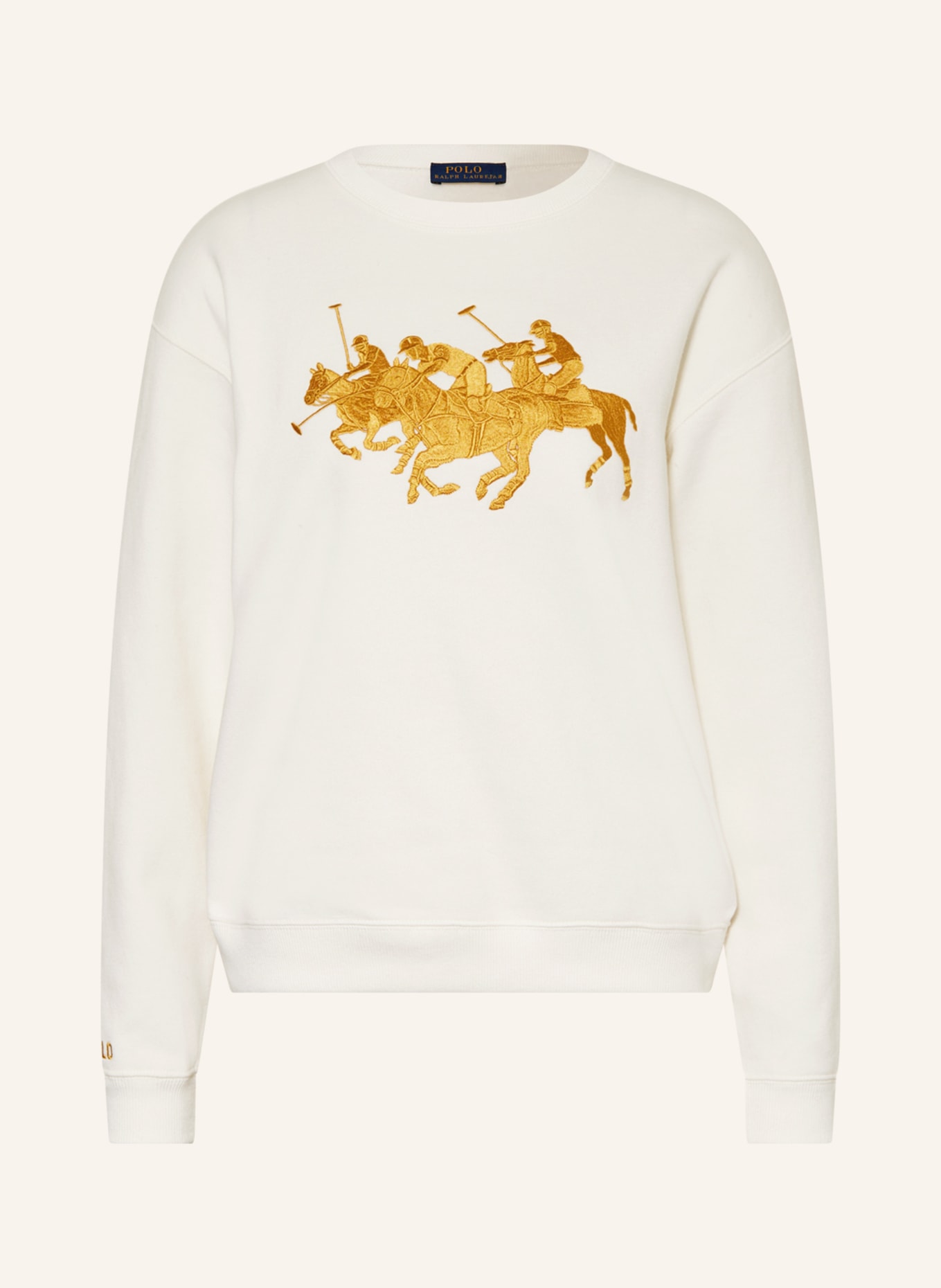 POLO RALPH LAUREN Sweatshirt, Color: WHITE/ DARK YELLOW (Image 1)