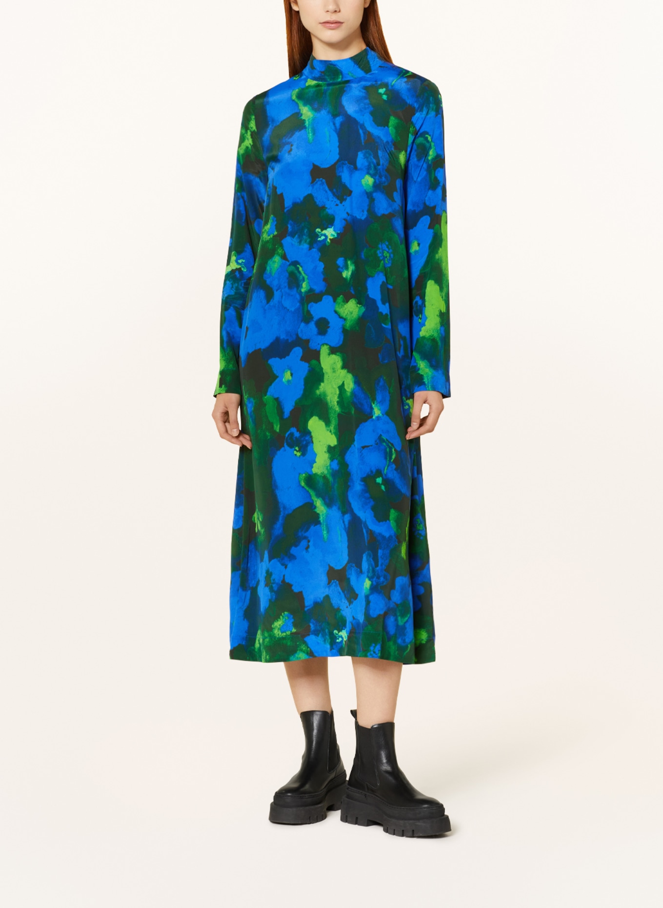 STINE GOYA Kleid MILLIE, Farbe: BLAU/ GRÜN (Bild 2)