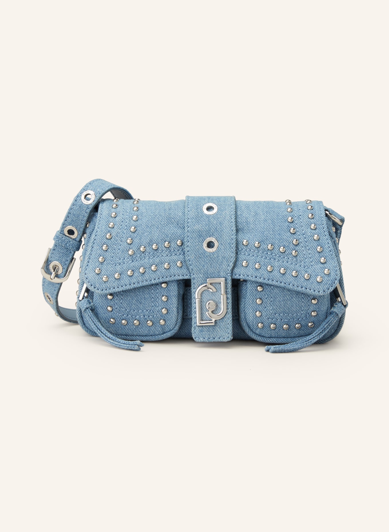 LIU JO Crossbody bag with rivets, Color: 00770 Blu denim (Image 1)