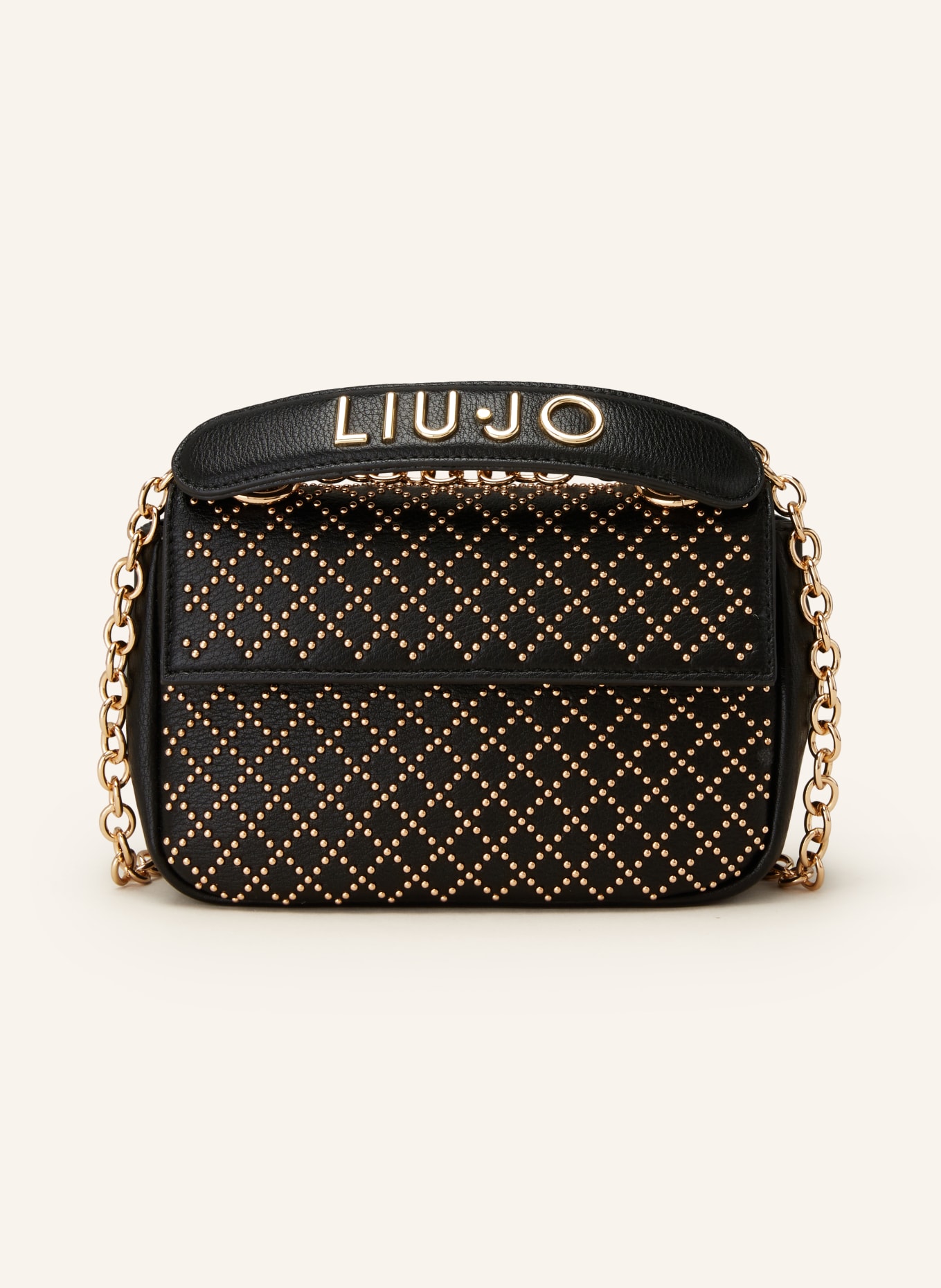 LIU JO Crossbody bag with rivets, Color: BLACK (Image 1)