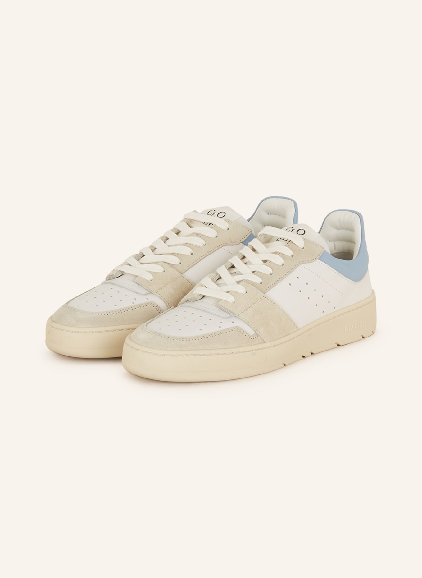 CLOSED Sneakers, Color: WHITE/ LIGHT BLUE (Image 1)