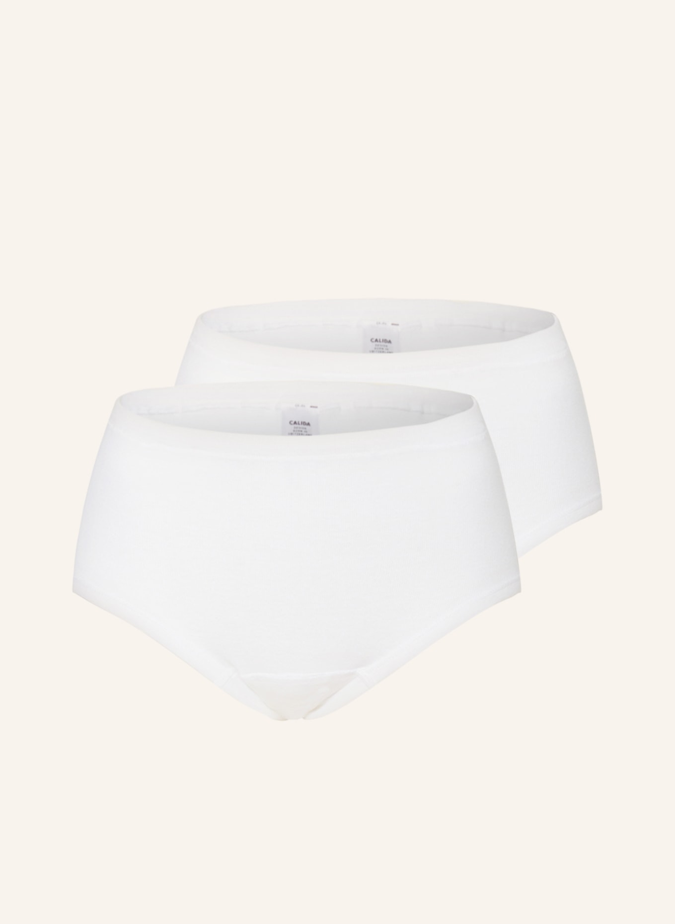 CALIDA 2-pack high-waisted briefs ICONICS, Color: WHITE (Image 1)