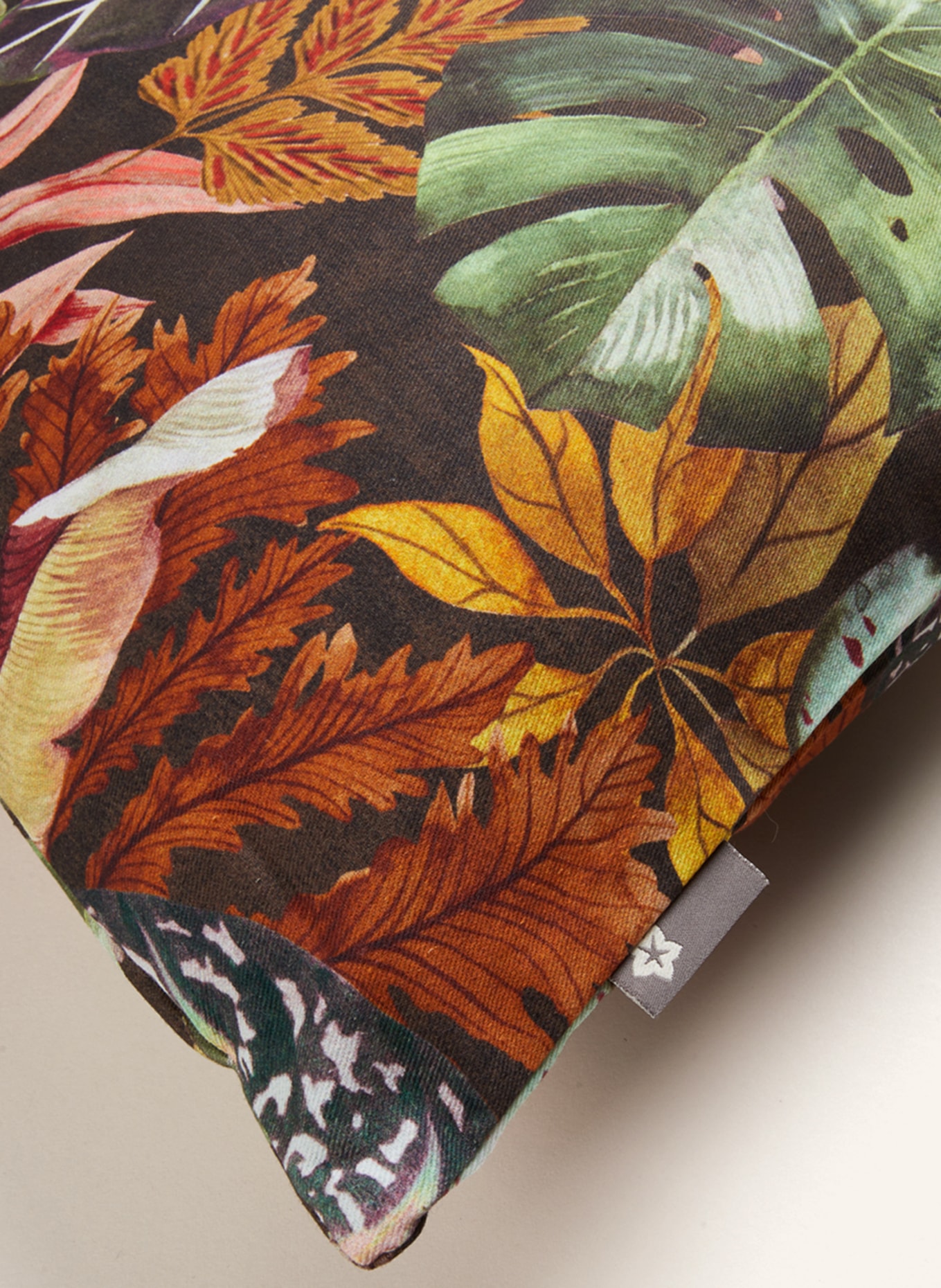 pichler Decorative cushion cover CASIA, Color: FUCHSIA/ KHAKI/ DARK ORANGE (Image 3)