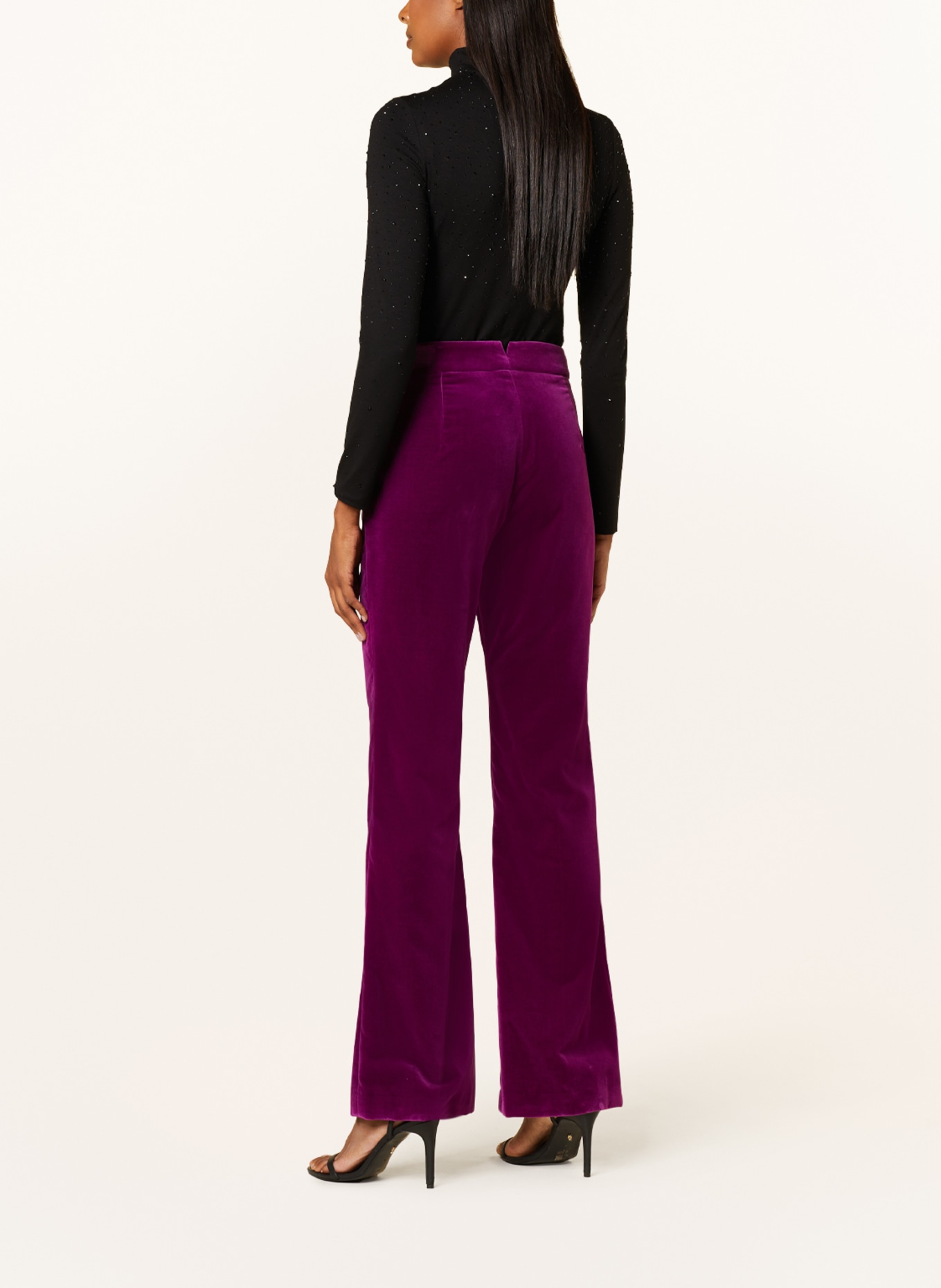 RIANI Velvet pants, Color: FUCHSIA (Image 3)